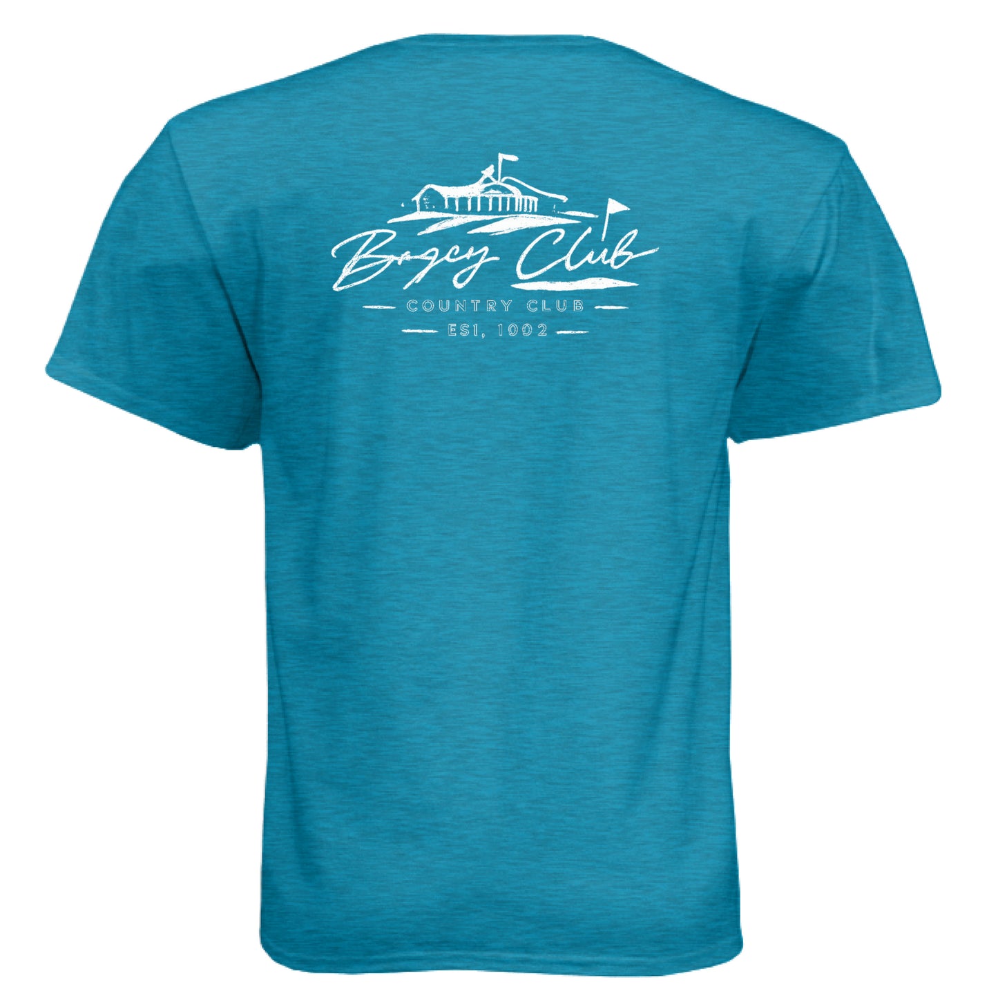 Bogey Club Funny Golf Shirt – Soft Tri-Blend Tee back design from Clubbage