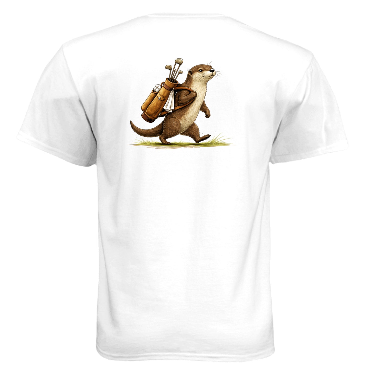 Otter Golf Graphic Tee – Soft Tri-Blend Tee back design from Clubbage