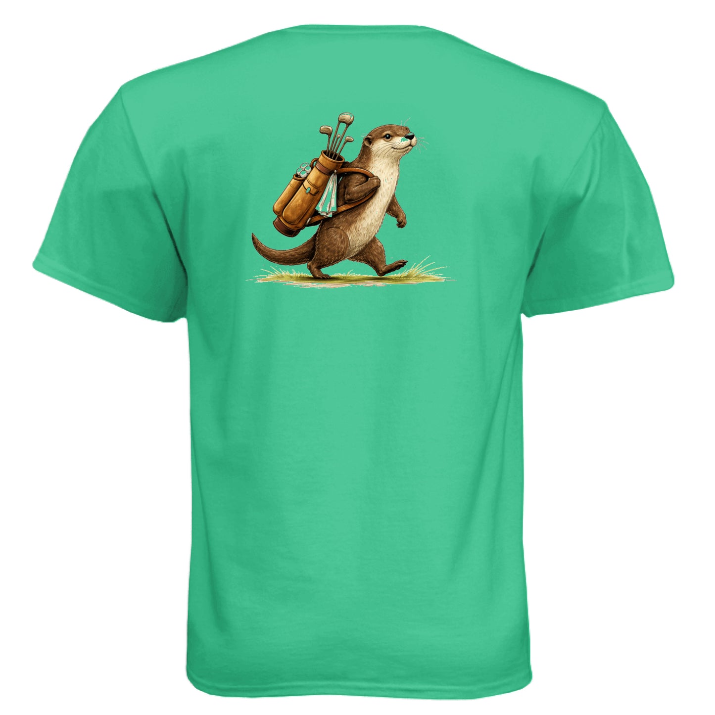 Otter Golf Graphic Tee – Soft Tri-Blend Tee back design from Clubbage