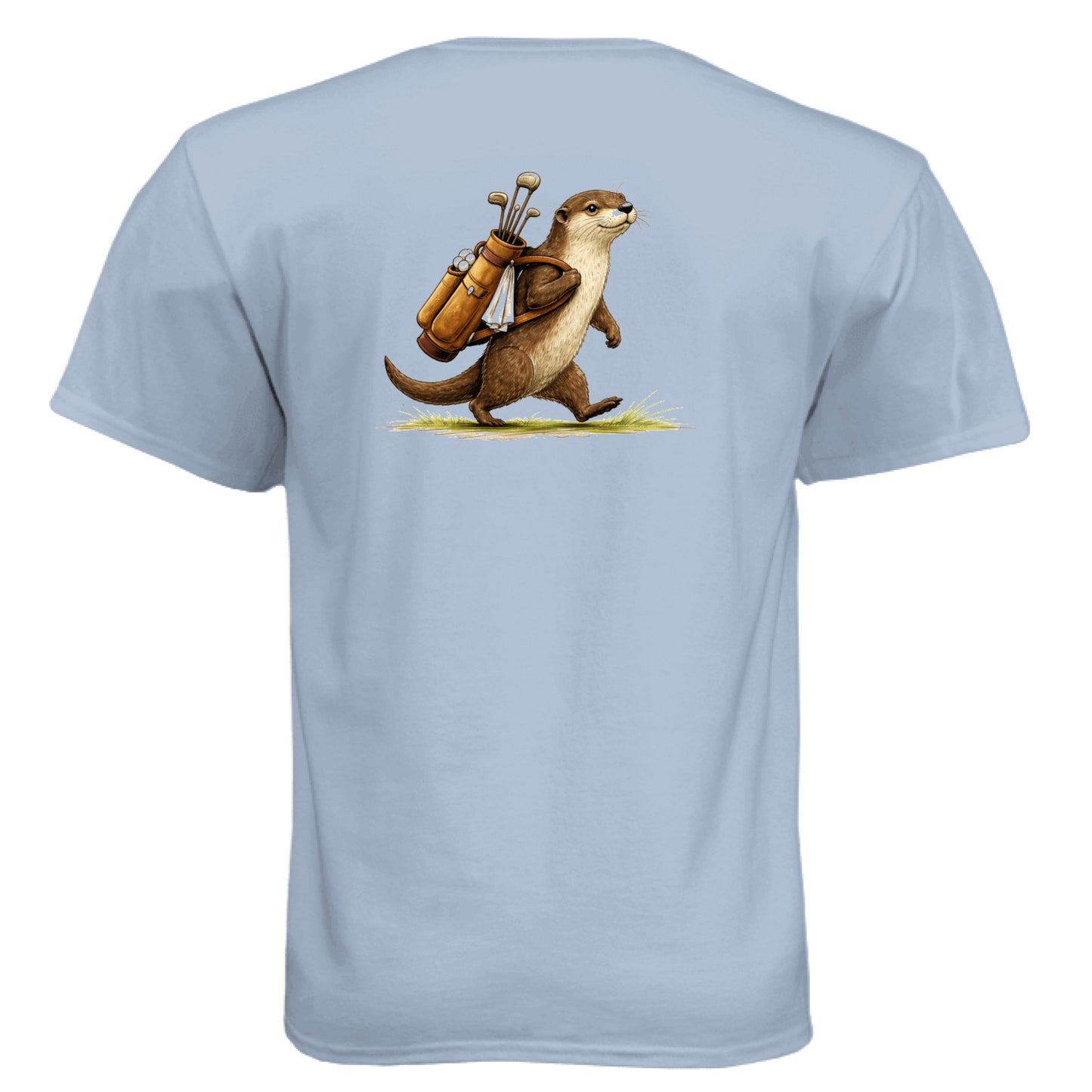 Otter Golf Graphic Tee – Soft Tri-Blend Tee back design from Clubbage