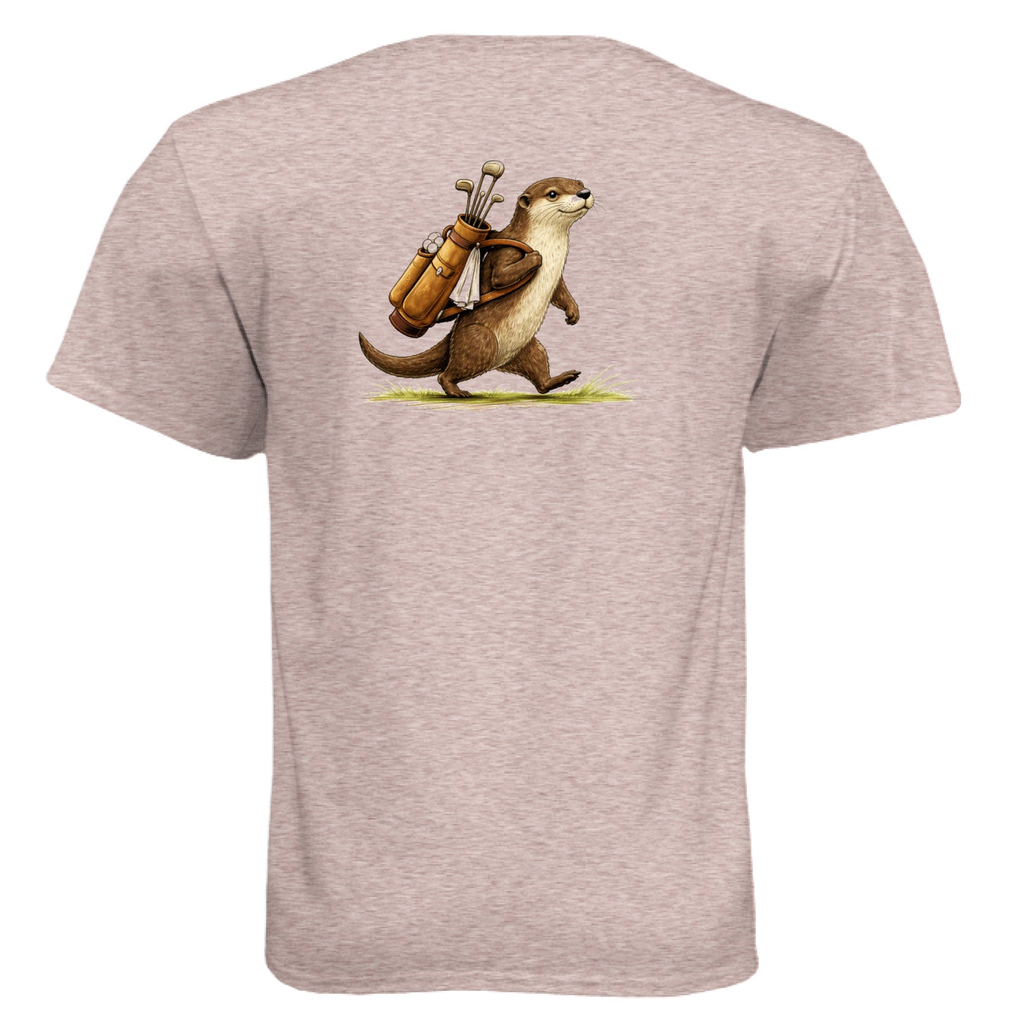 Otter Golf Graphic Tee – Soft Tri-Blend Tee back design from Clubbage