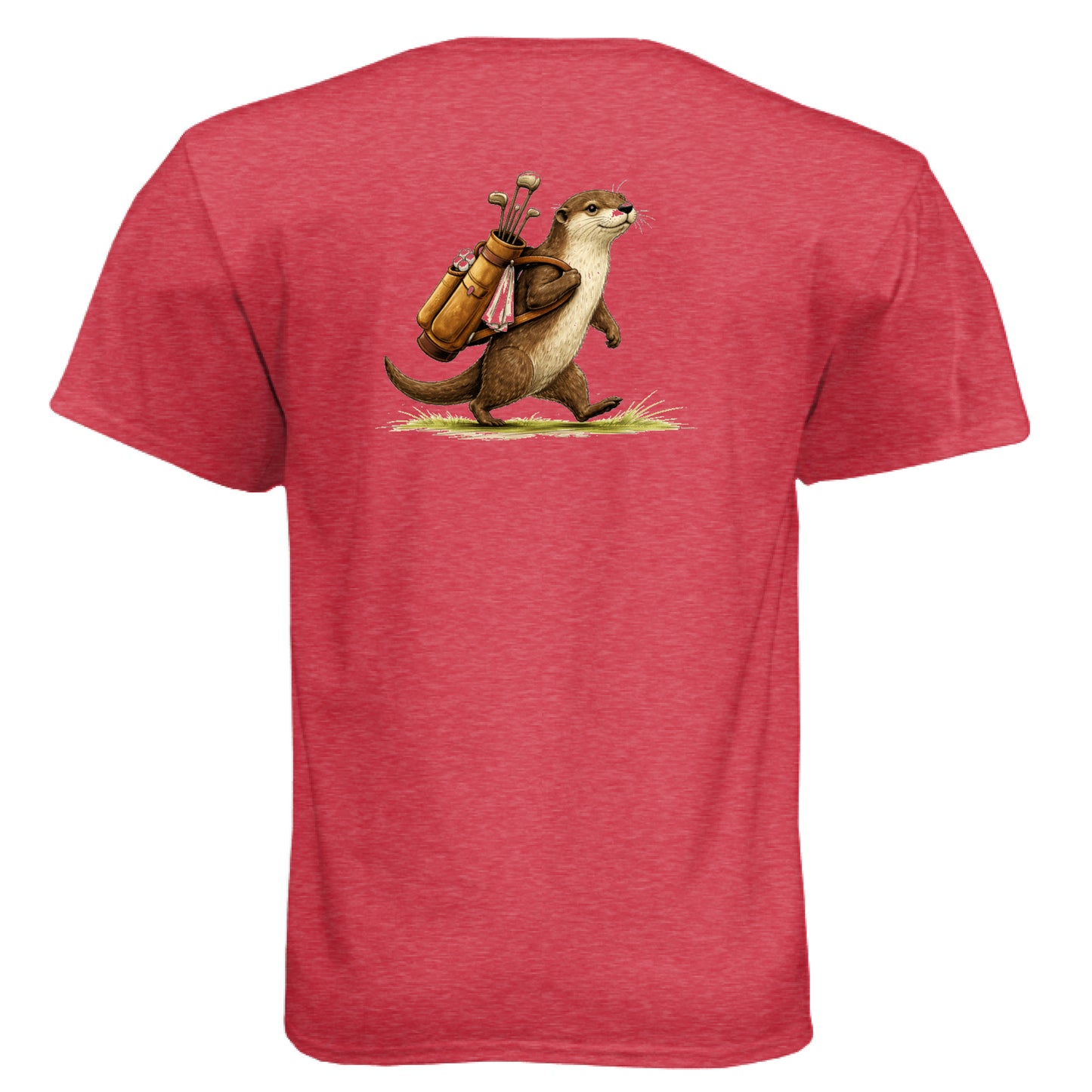 Otter Golf Graphic Tee – Soft Tri-Blend Tee back design from Clubbage