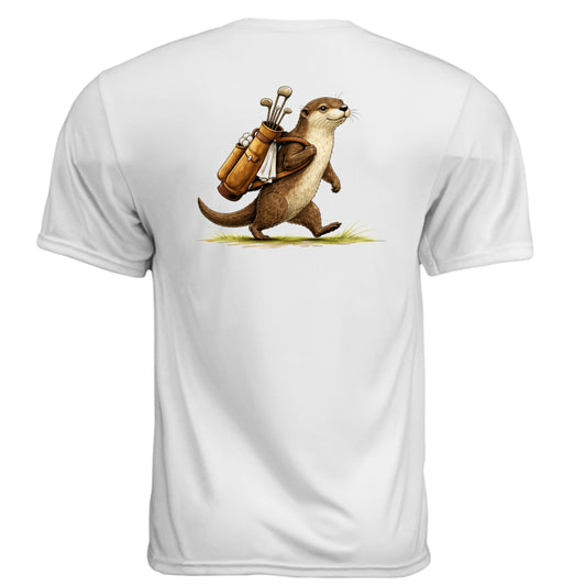 Otter Golf Graphic Tee – Moisture-Wicking Tee back design from Clubbage