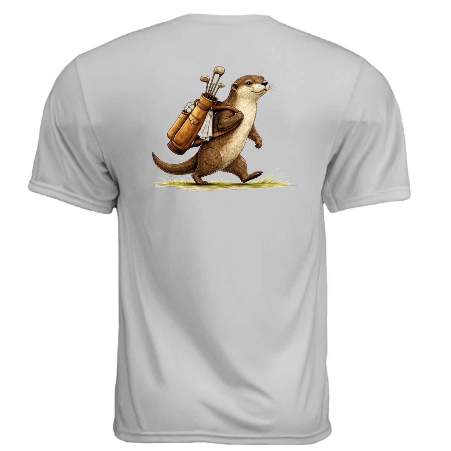 Otter Golf Graphic Tee – Moisture-Wicking Tee back design from Clubbage