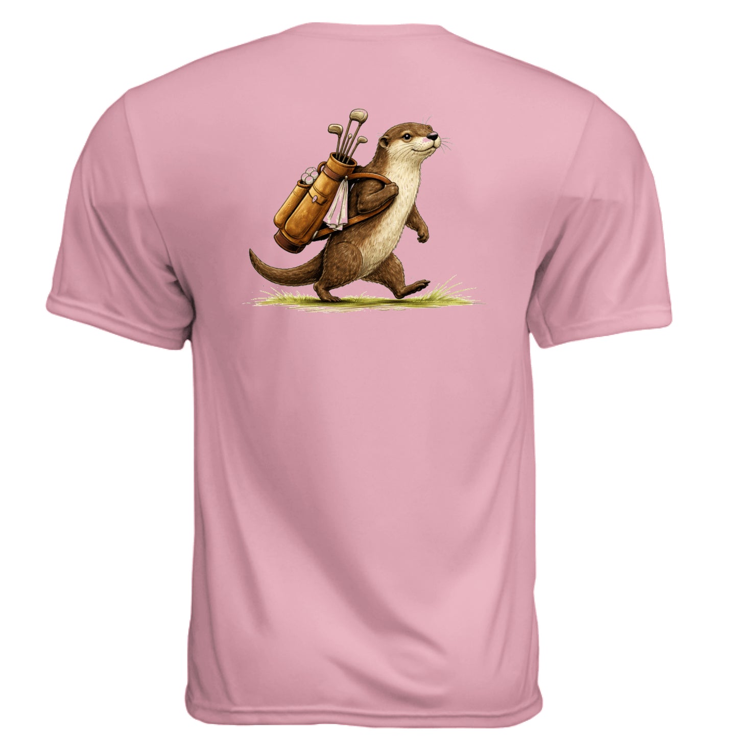 Otter Golf Graphic Tee – Moisture-Wicking Tee back design from Clubbage
