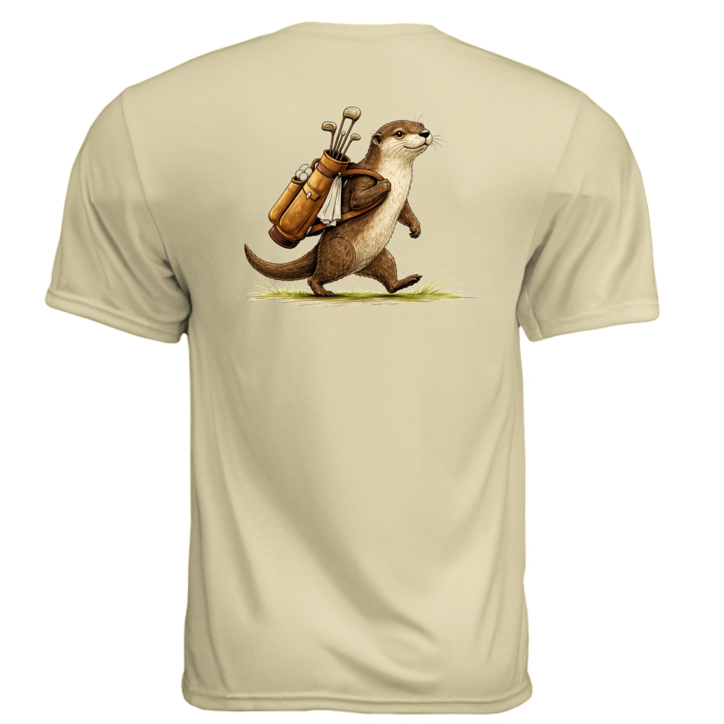 Otter Golf Graphic Tee – Moisture-Wicking Tee back design from Clubbage