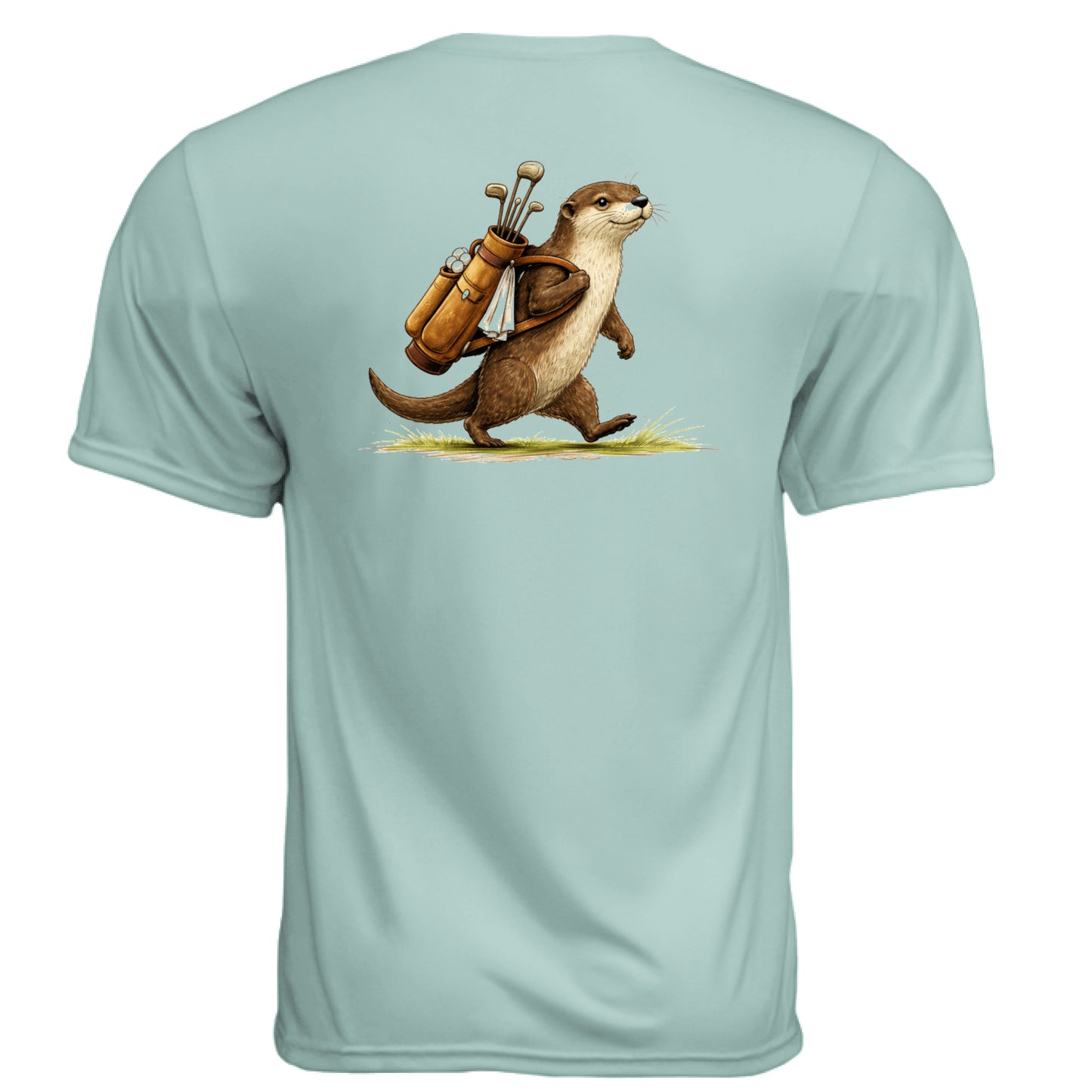 Otter Golf Graphic Tee – Moisture-Wicking Tee back design from Clubbage