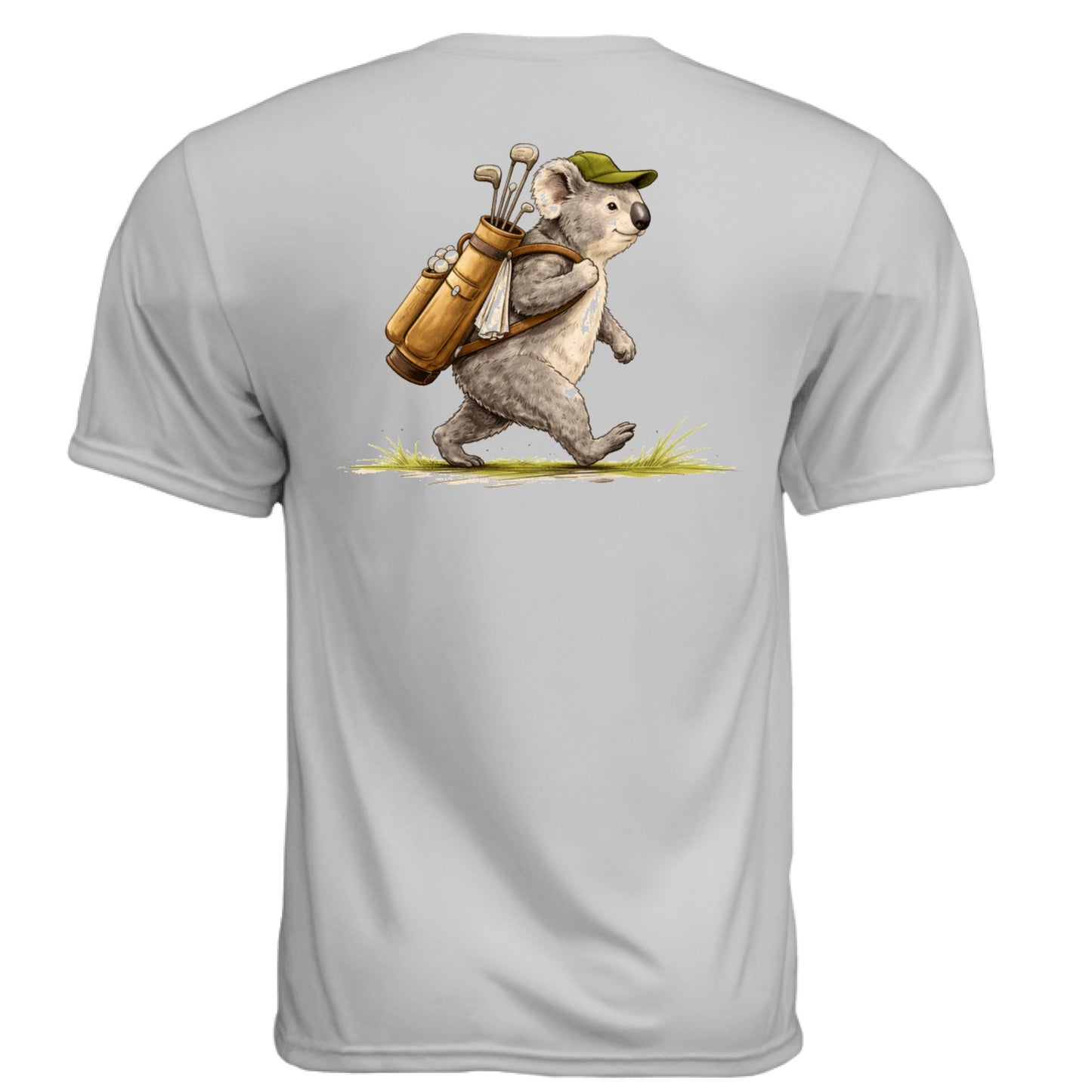 Koala Golf Graphic Tee – Moisture-Wicking Tee back design from Clubbage