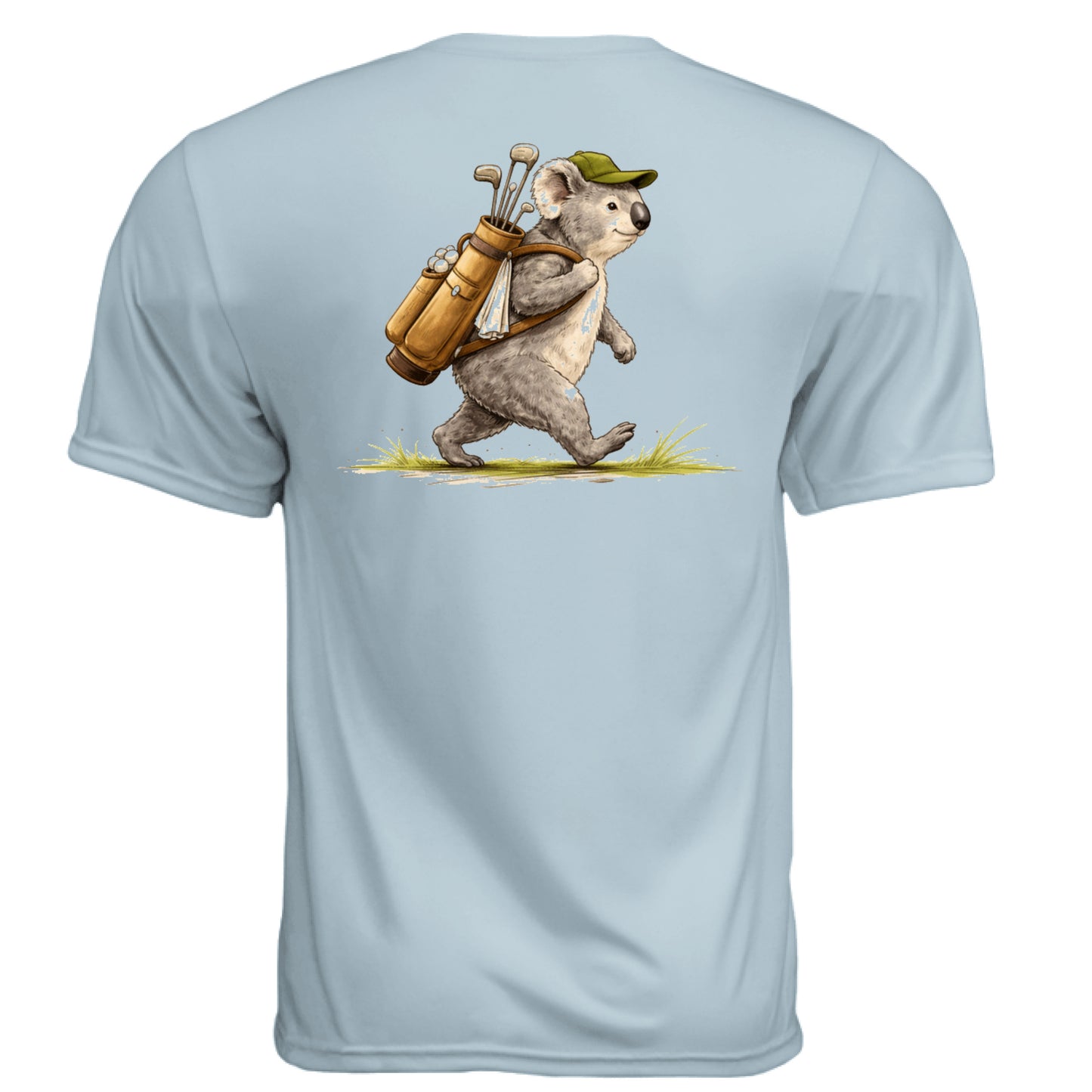 Koala Golf Graphic Tee – Moisture-Wicking Tee back design from Clubbage