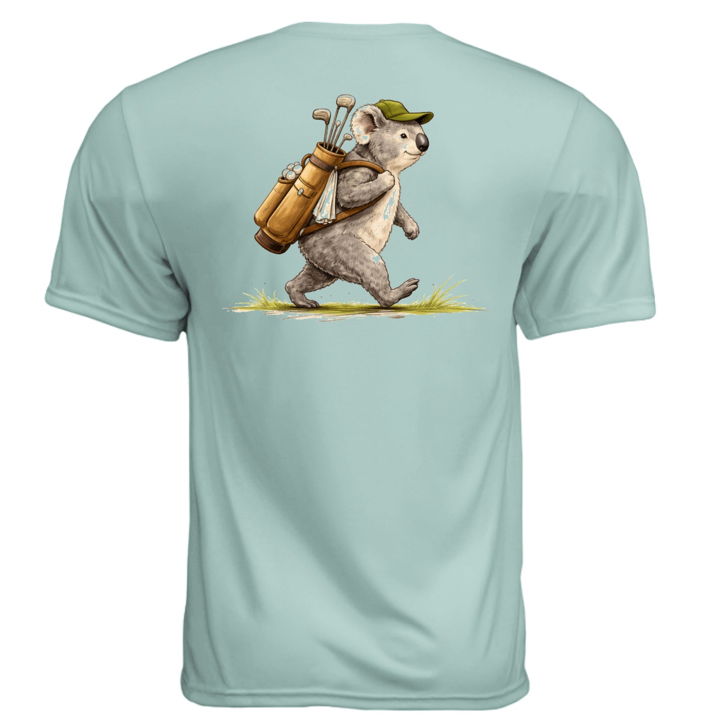Koala Golf Graphic Tee – Moisture-Wicking Tee back design from Clubbage