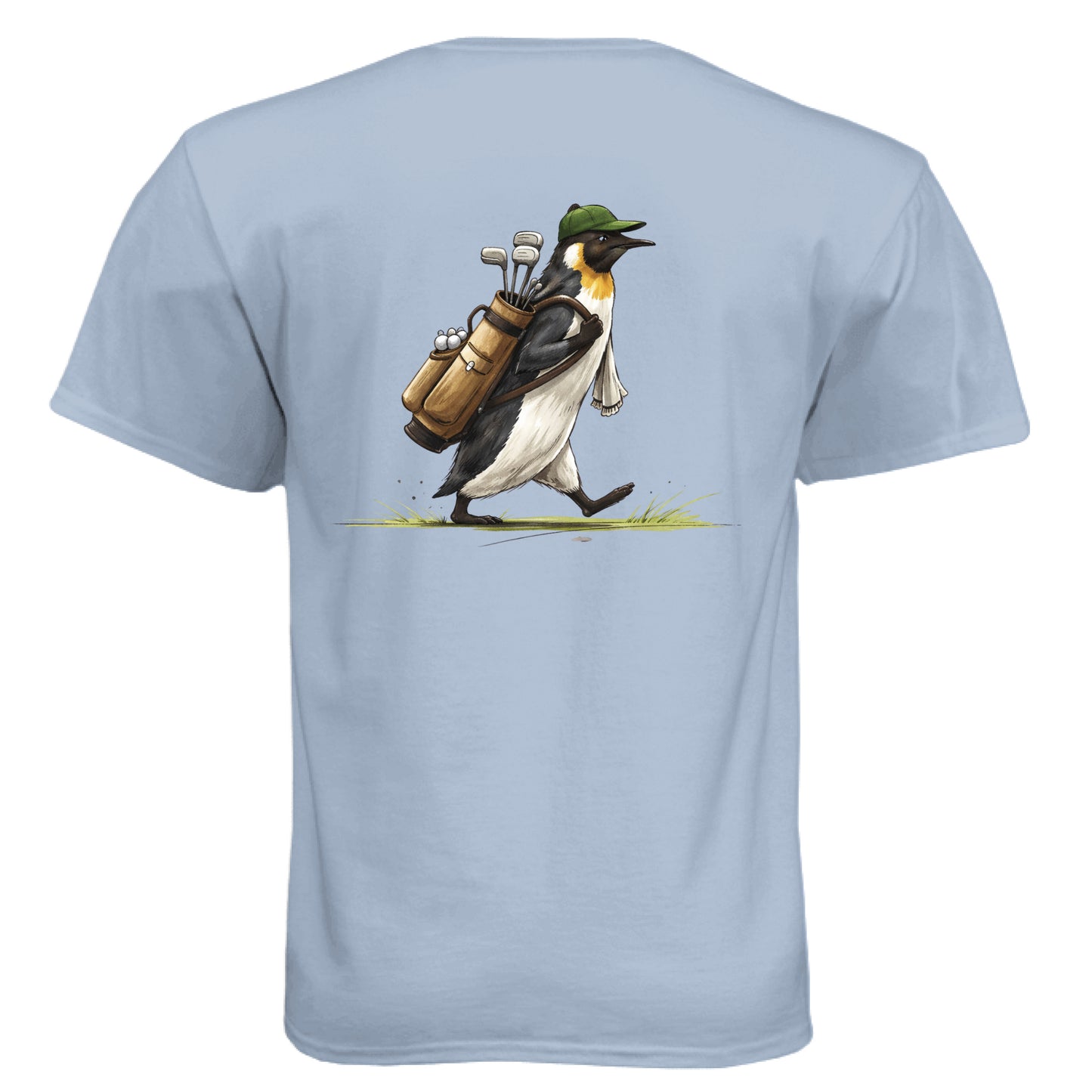 Penguin Golf Graphic Tee – Soft Tri-Blend Tee back design from Clubbage