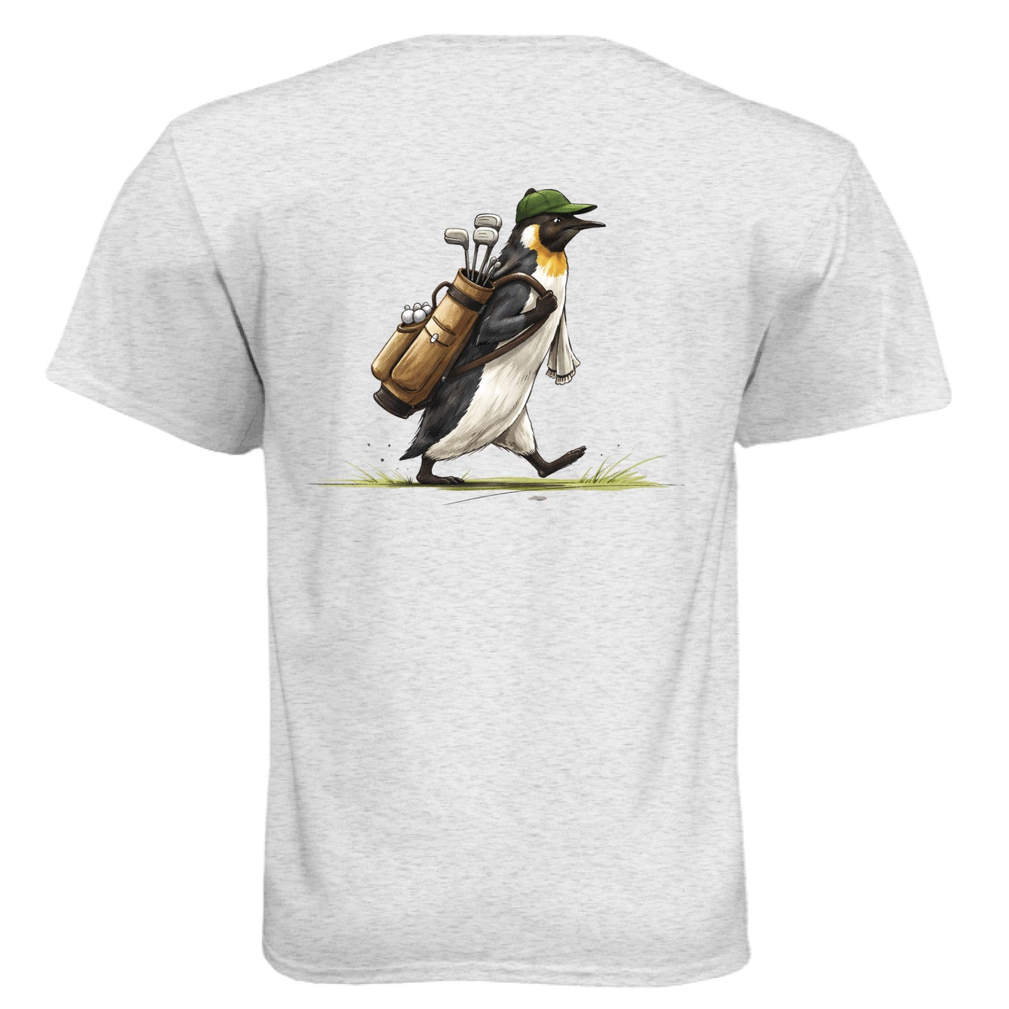 Penguin Golf Graphic Tee – Soft Tri-Blend Tee back design from Clubbage