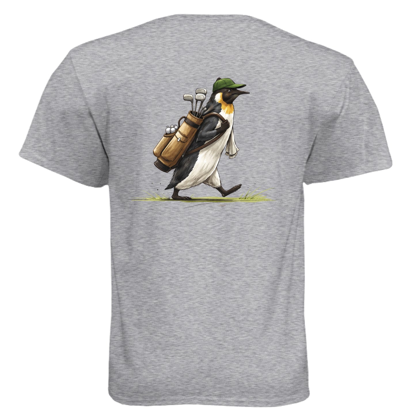 Penguin Golf Graphic Tee – Soft Tri-Blend Tee back design from Clubbage