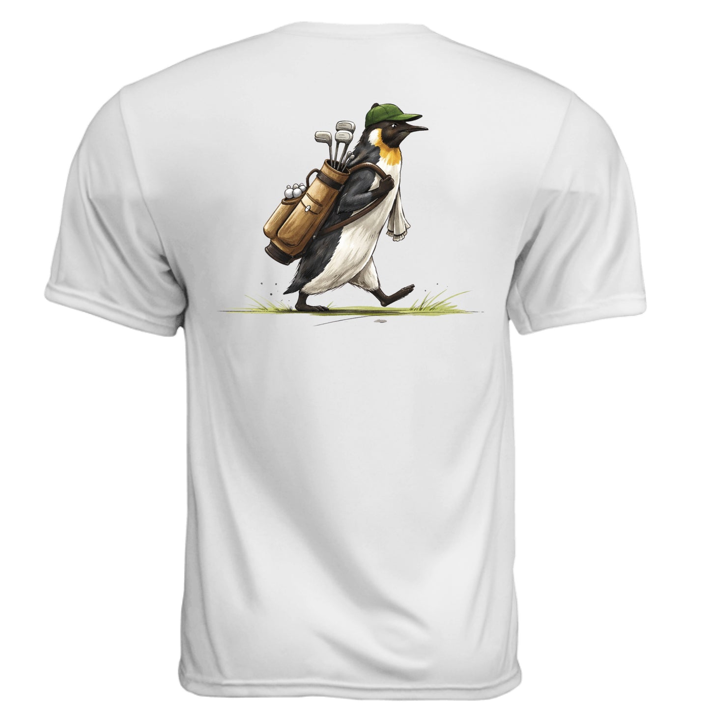 Penguin Golf Graphic Tee – Moisture-Wicking Tee back design from Clubbage