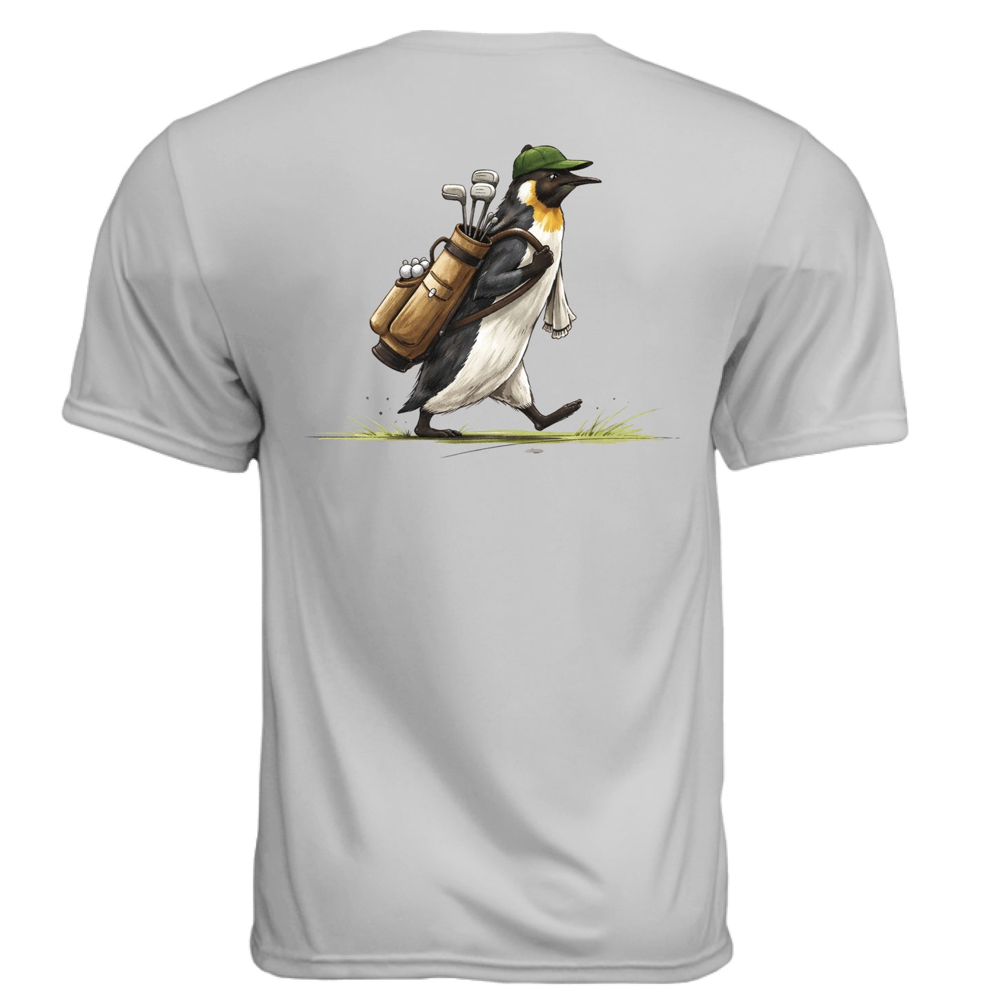 Penguin Golf Graphic Tee – Moisture-Wicking Tee back design from Clubbage