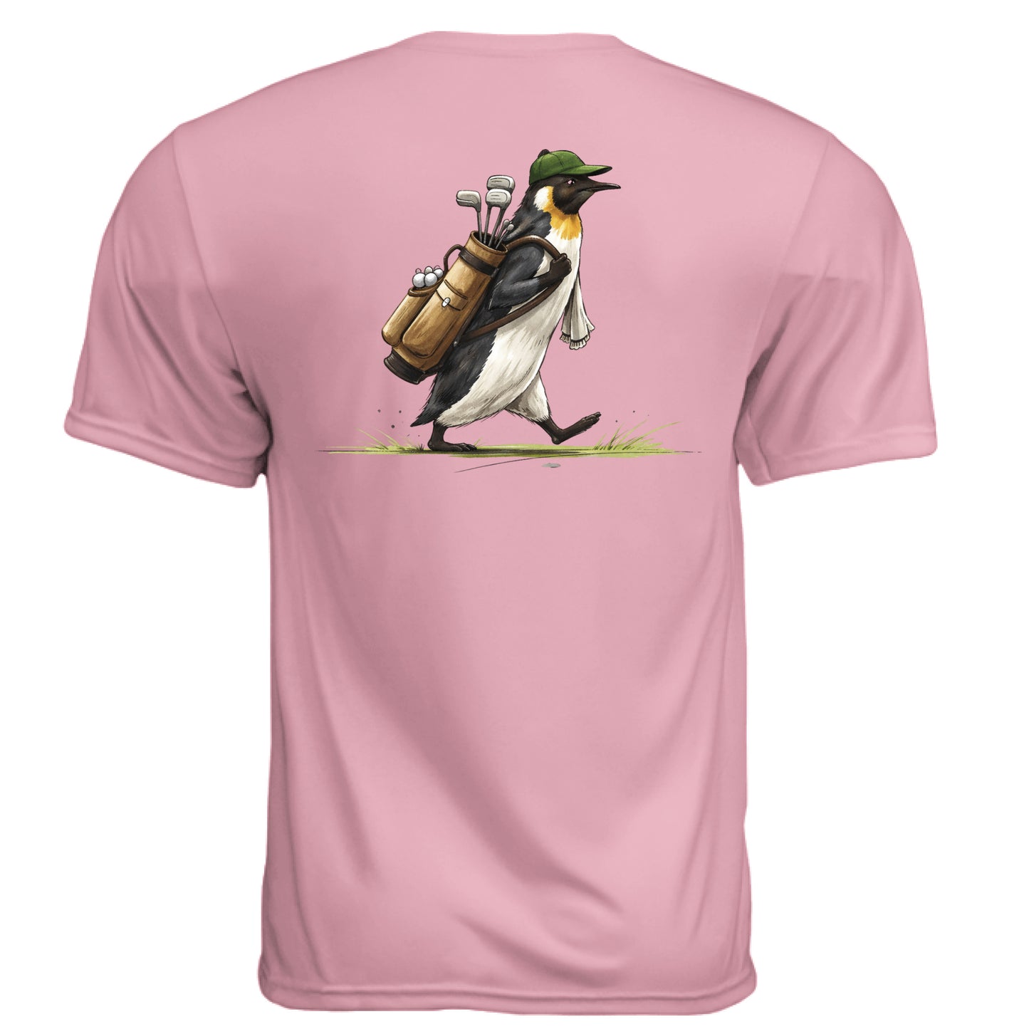Penguin Golf Graphic Tee – Moisture-Wicking Tee back design from Clubbage