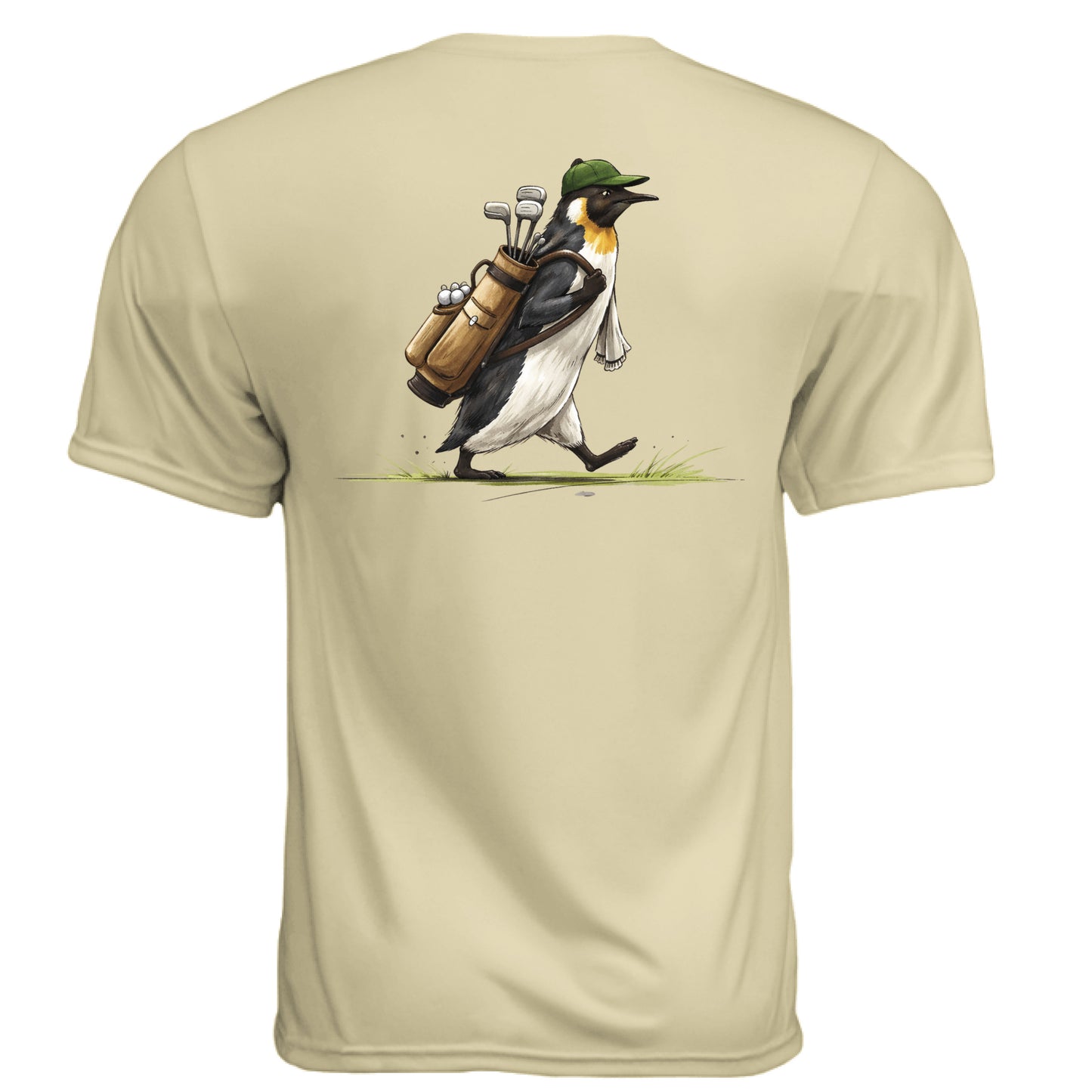 Penguin Golf Graphic Tee – Moisture-Wicking Tee back design from Clubbage