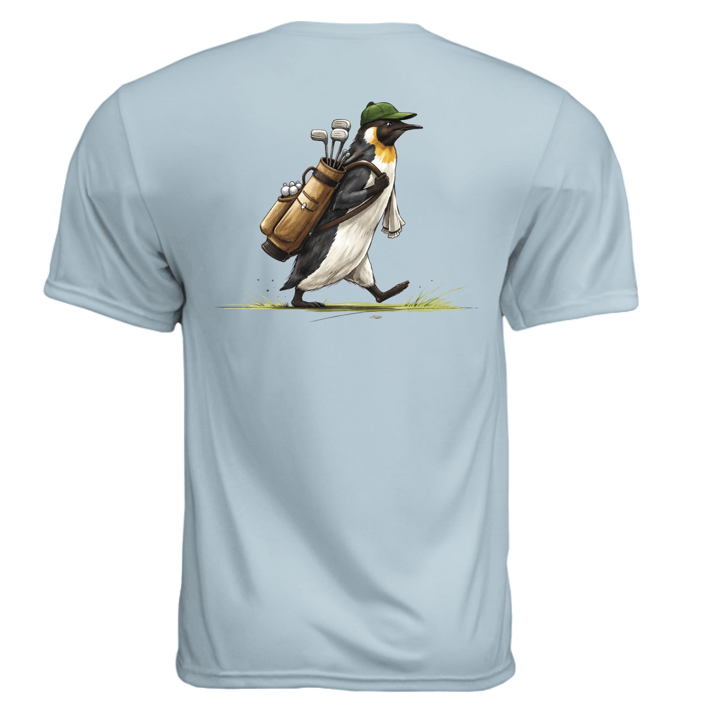 Penguin Golf Graphic Tee – Moisture-Wicking Tee back design from Clubbage