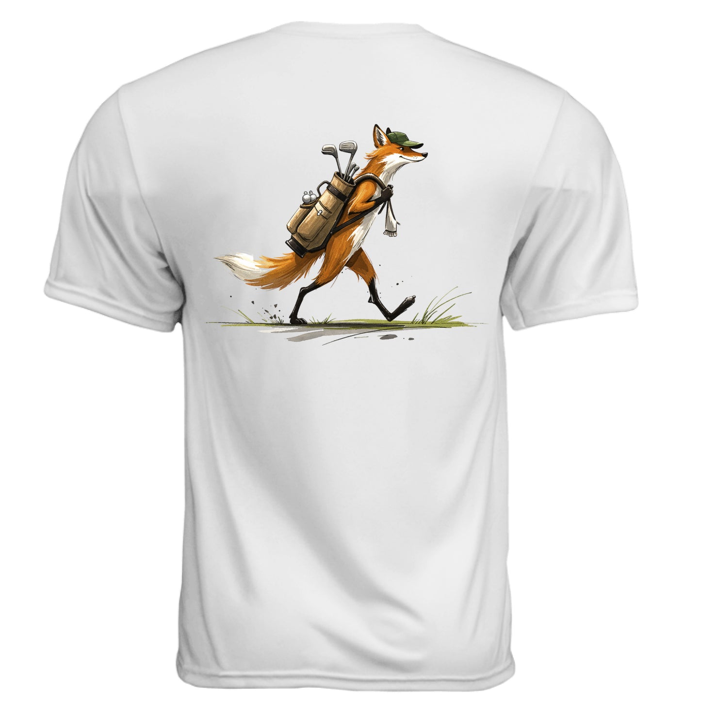 Fox Golf Graphic Tee – Moisture-Wicking Tee back design from Clubbage
