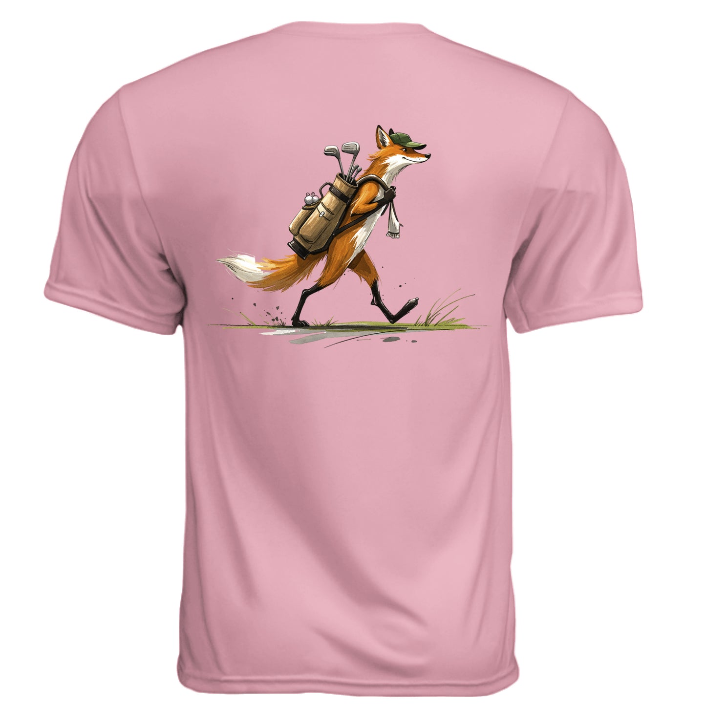 Fox Golf Graphic Tee – Moisture-Wicking Tee back design from Clubbage