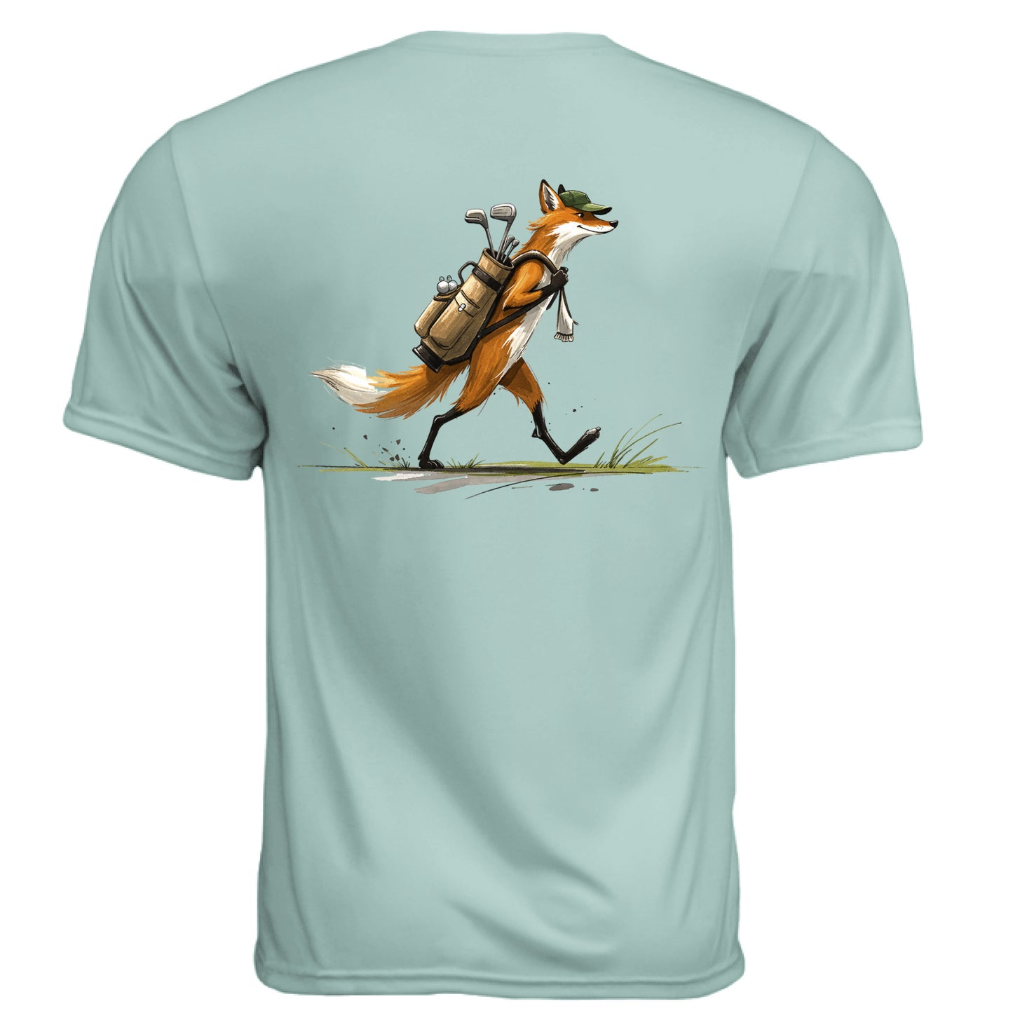 Fox Golf Graphic Tee – Moisture-Wicking Tee back design from Clubbage
