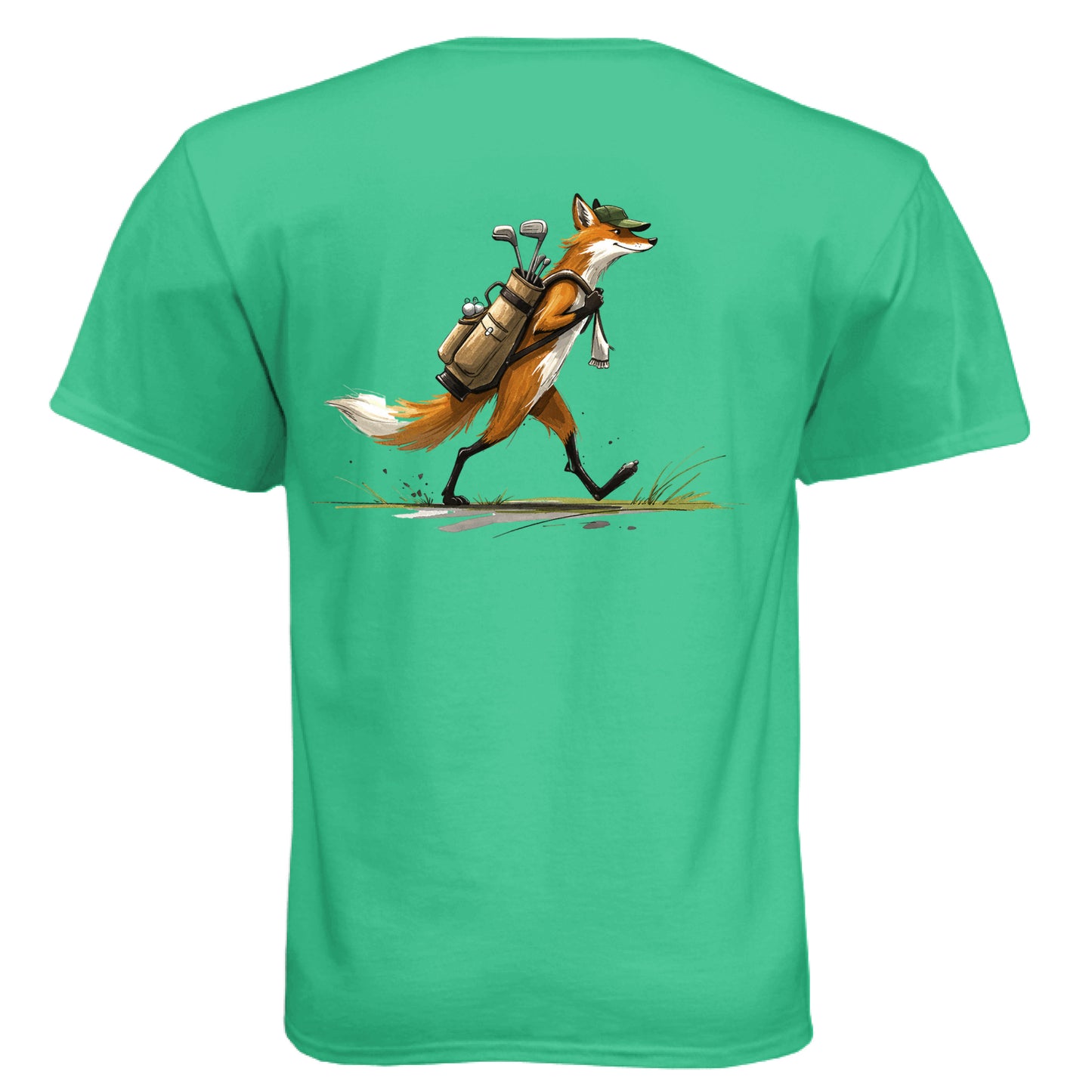 Fox Golf Graphic Tee – Soft Tri-Blend Tee back design from Clubbage