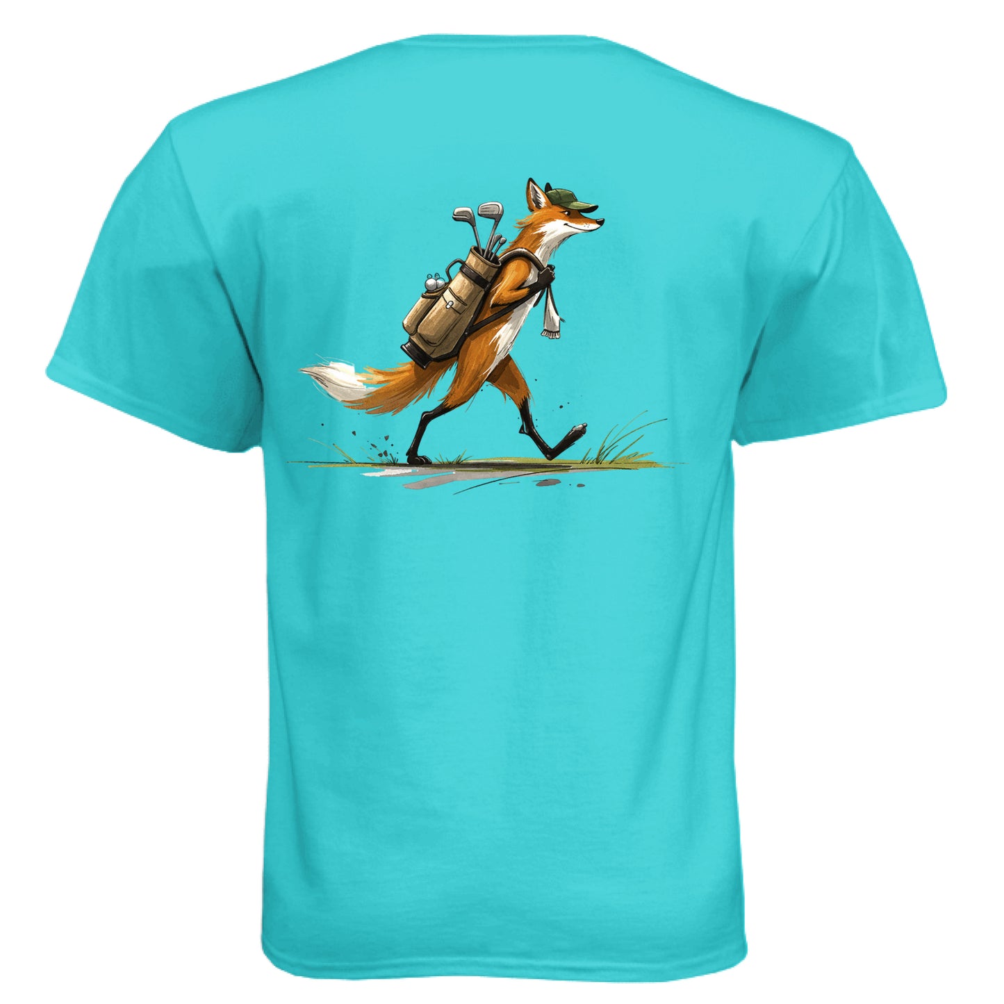 Fox Golf Graphic Tee – Soft Tri-Blend Tee back design from Clubbage