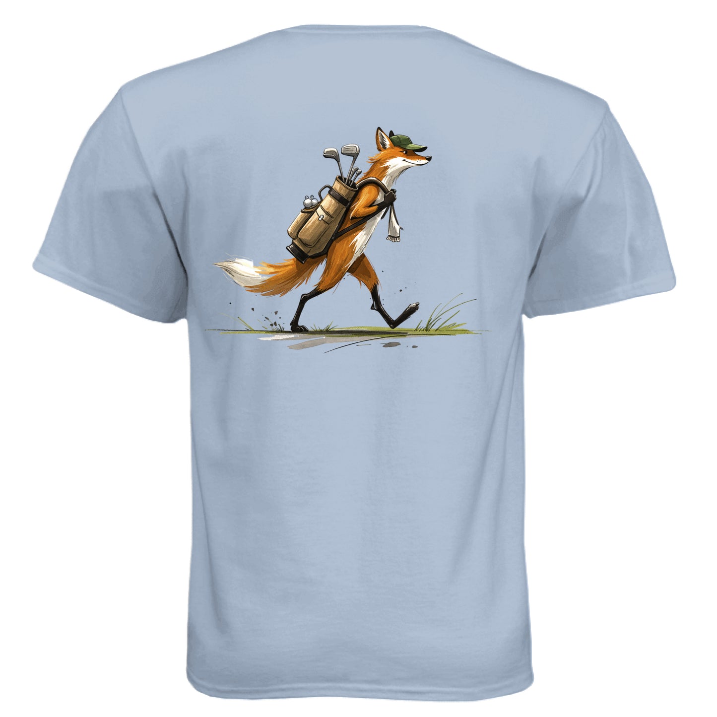 Fox Golf Graphic Tee – Soft Tri-Blend Tee back design from Clubbage