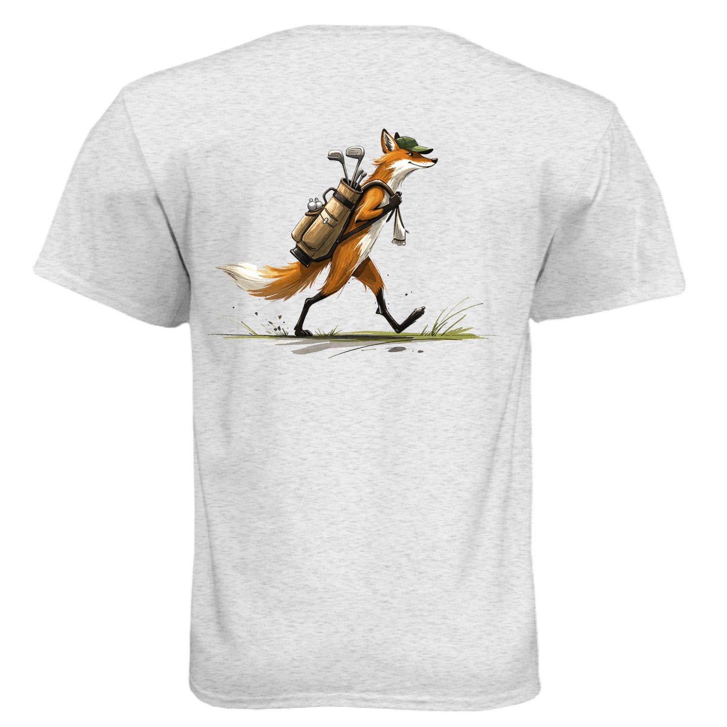 Fox Golf Graphic Tee – Soft Tri-Blend Tee back design from Clubbage