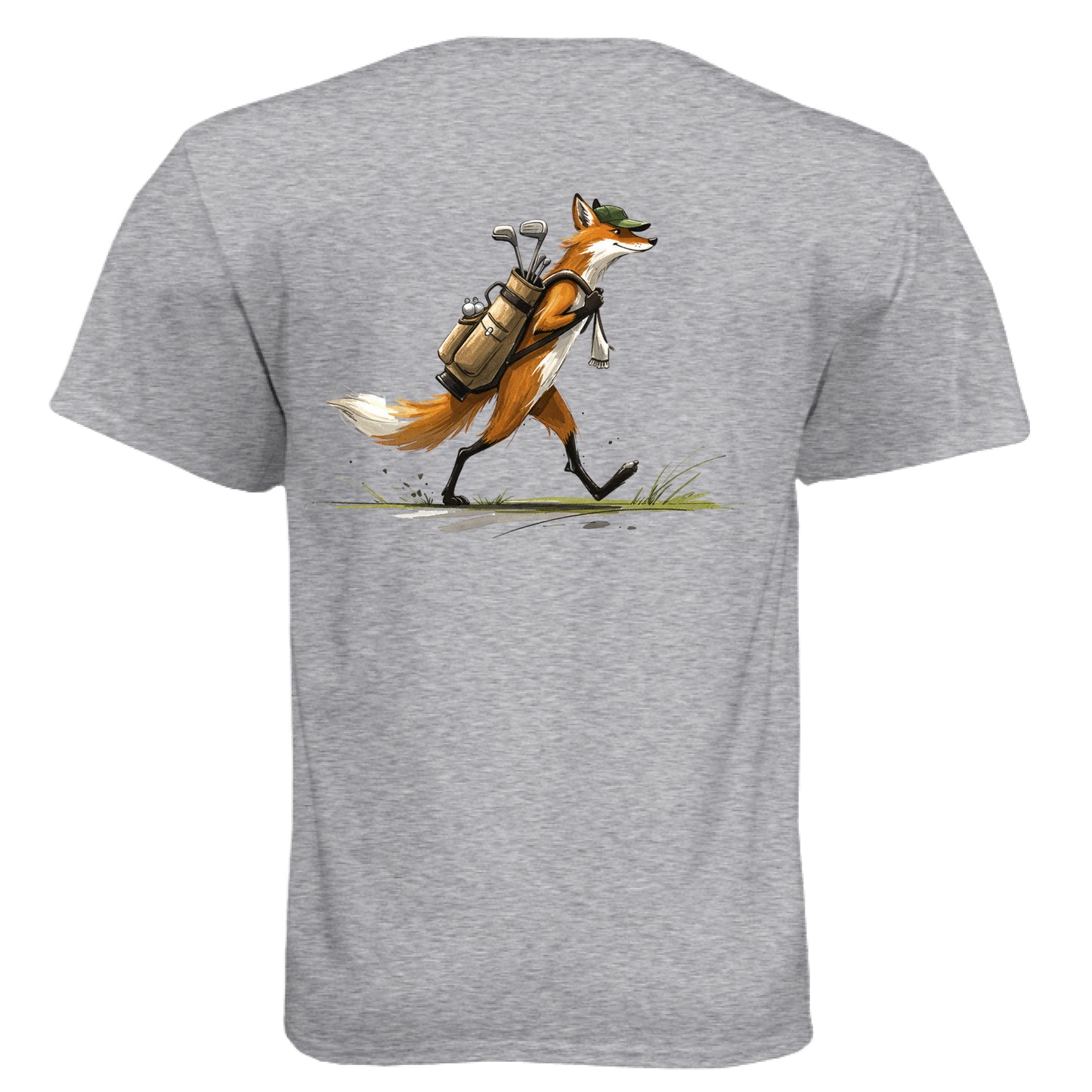 Fox Golf Graphic Tee – Soft Tri-Blend Tee back design from Clubbage