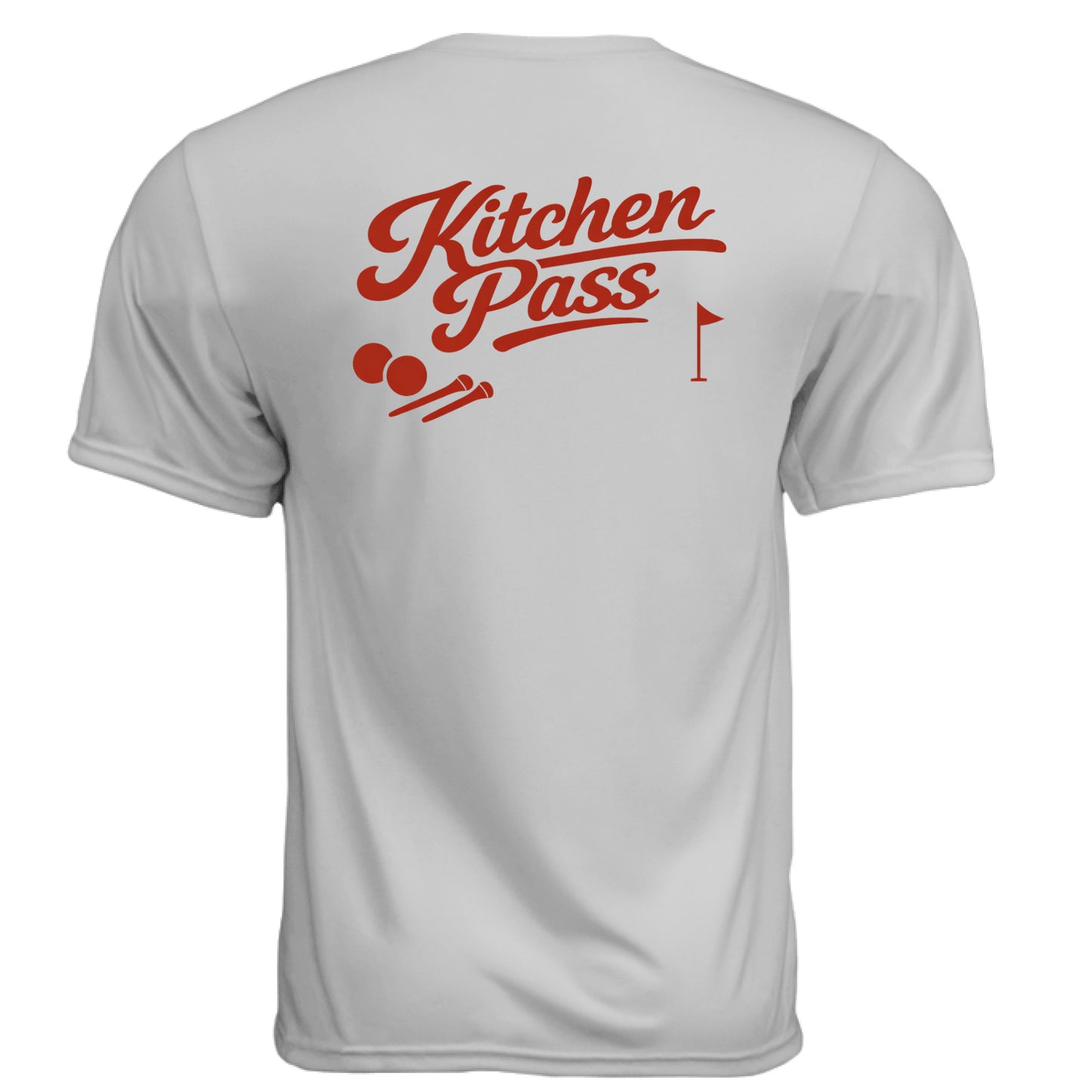 Kitchen Pass Funny Golf Shirt – Moisture-Wicking Tee back design from Clubbage