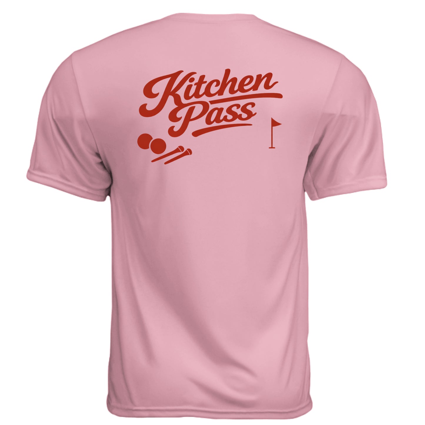Kitchen Pass Funny Golf Shirt – Moisture-Wicking Tee back design from Clubbage