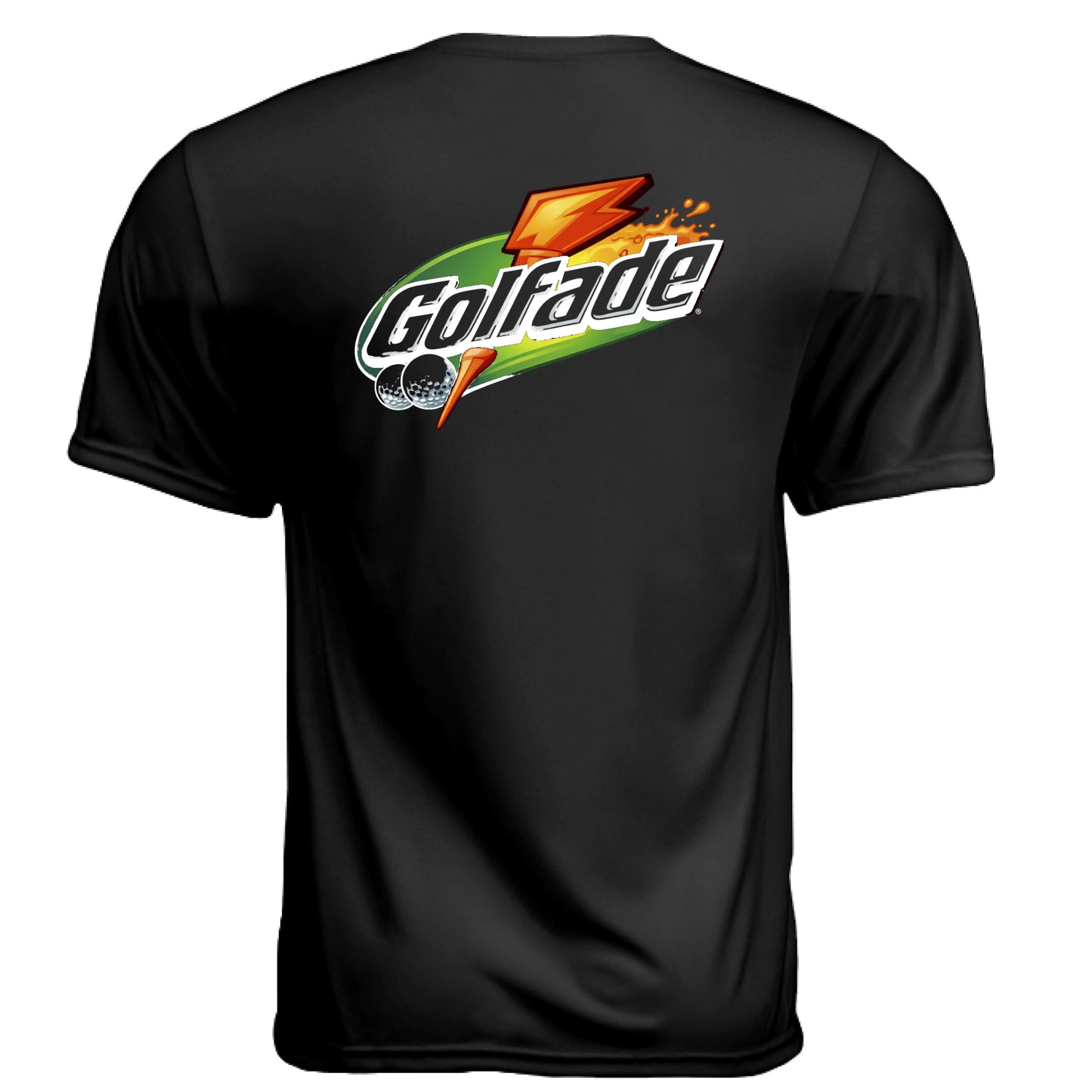Golfade Funny Golf Shirt – Moisture-Wicking Tee back design from Clubbage