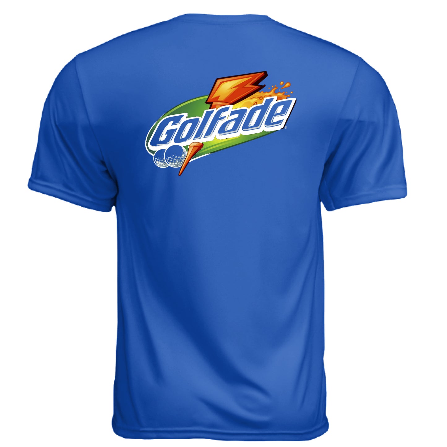 Golfade Funny Golf Shirt – Moisture-Wicking Tee back design from Clubbage