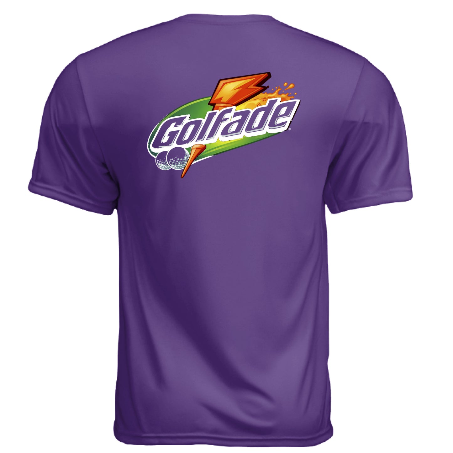 Golfade Funny Golf Shirt – Moisture-Wicking Tee back design from Clubbage