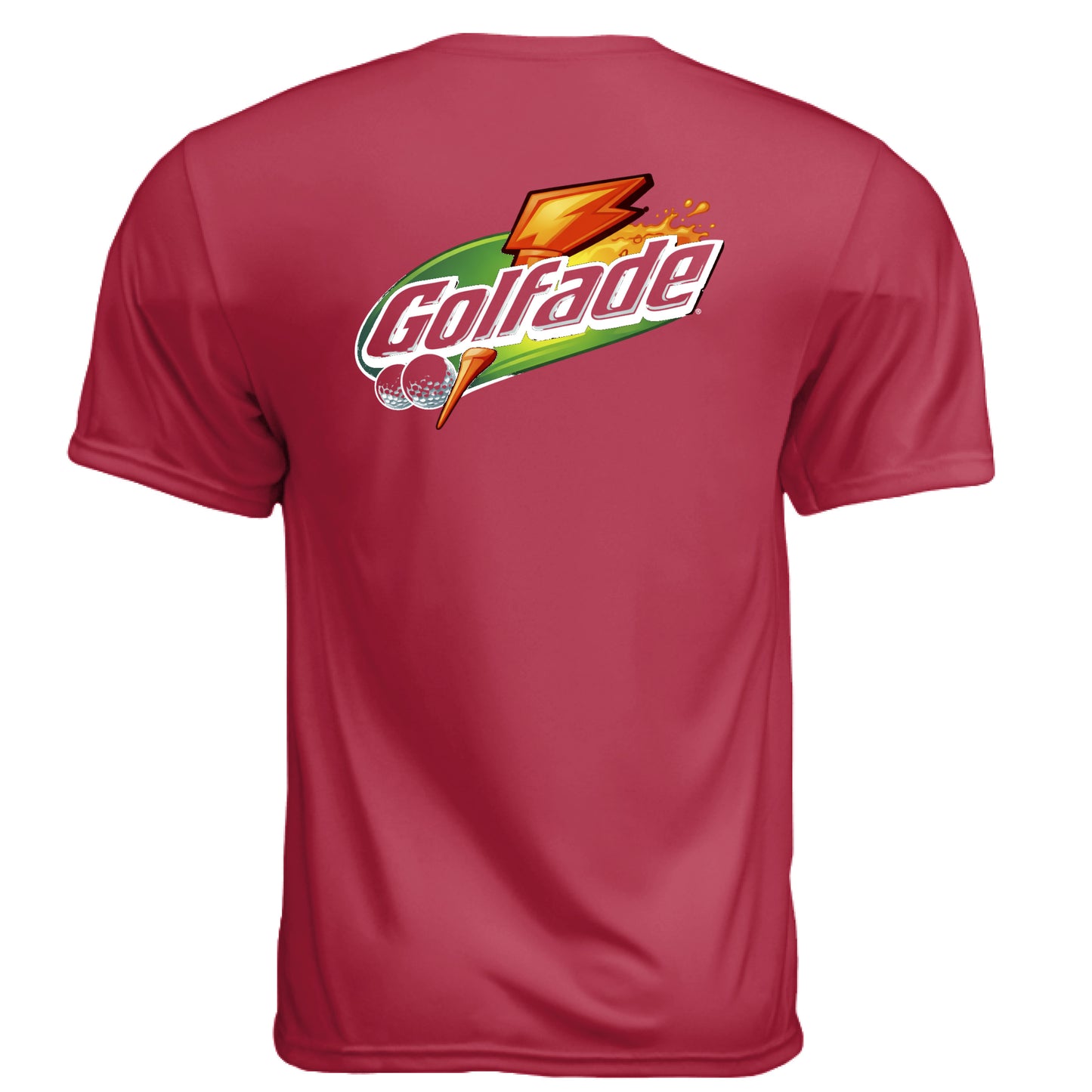 Golfade Funny Golf Shirt – Moisture-Wicking Tee back design from Clubbage