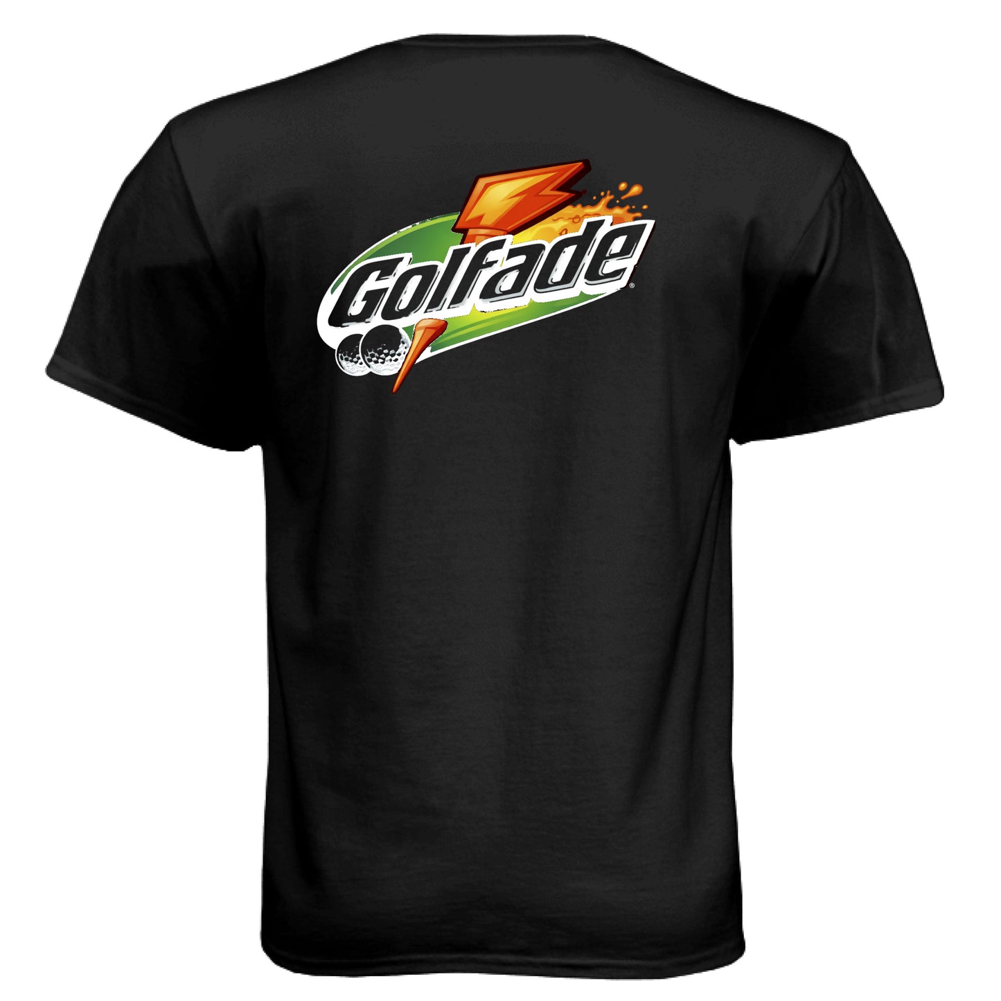 Golfade Funny Golf Shirt – Soft Tri-Blend Tee back design from Clubbage