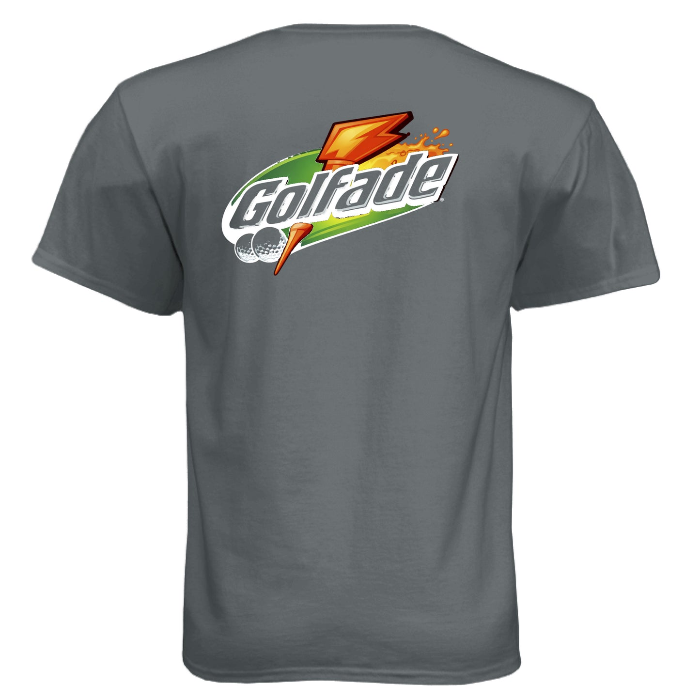Golfade Funny Golf Shirt – Soft Tri-Blend Tee back design from Clubbage