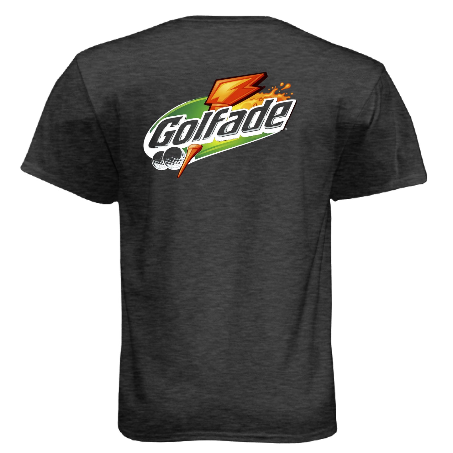 Golfade Funny Golf Shirt – Soft Tri-Blend Tee back design from Clubbage