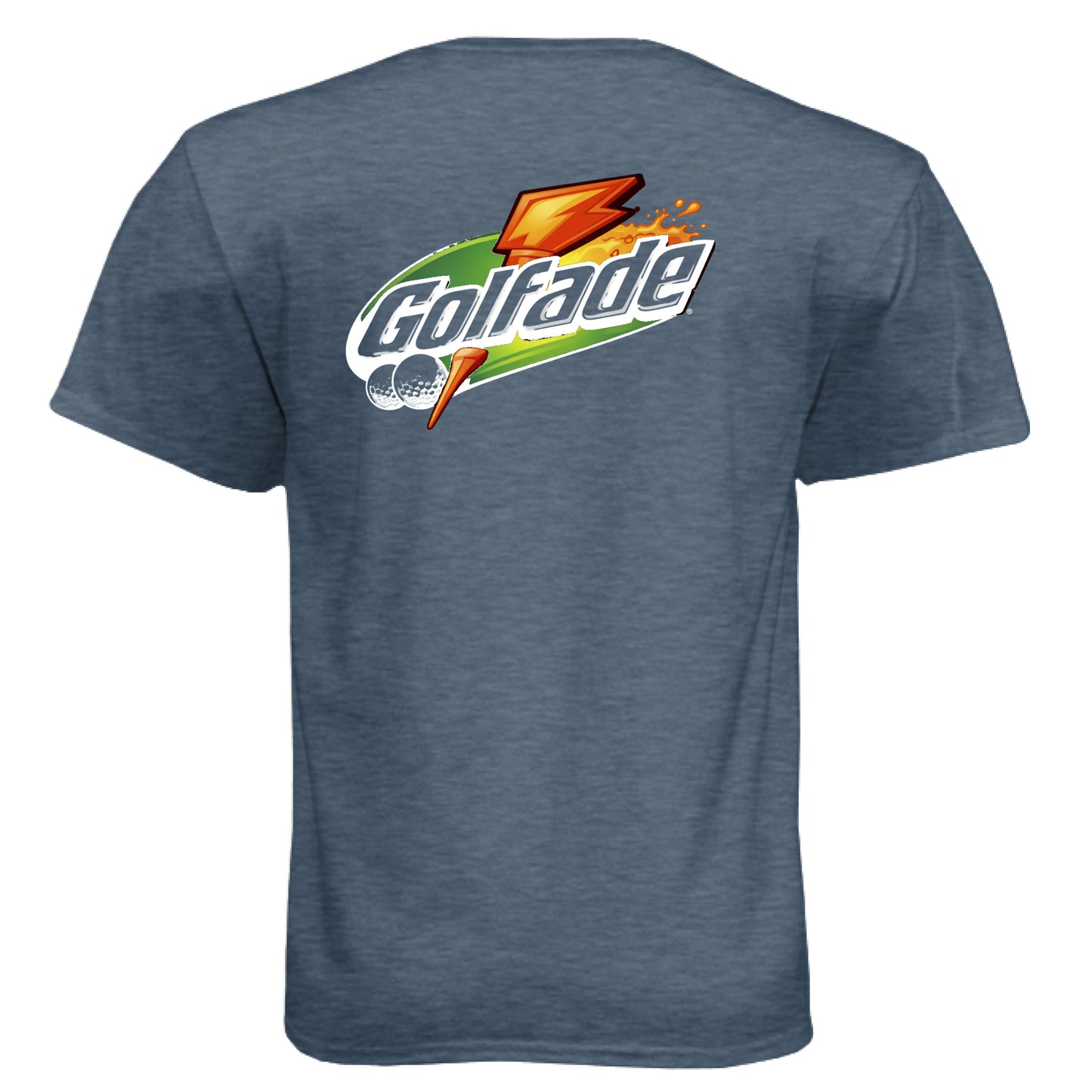 Golfade Funny Golf Shirt – Soft Tri-Blend Tee back design from Clubbage
