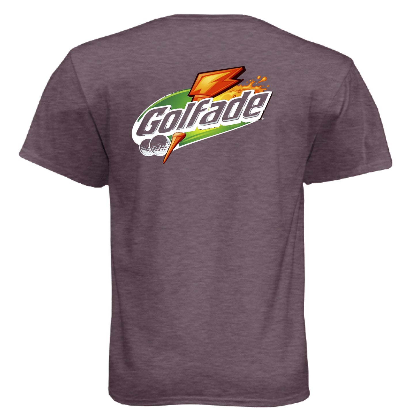 Golfade Funny Golf Shirt – Soft Tri-Blend Tee back design from Clubbage