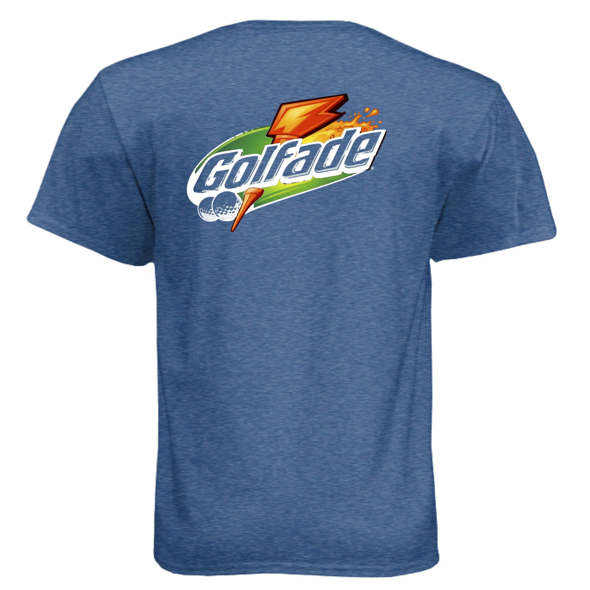 Golfade Funny Golf Shirt – Soft Tri-Blend Tee back design from Clubbage