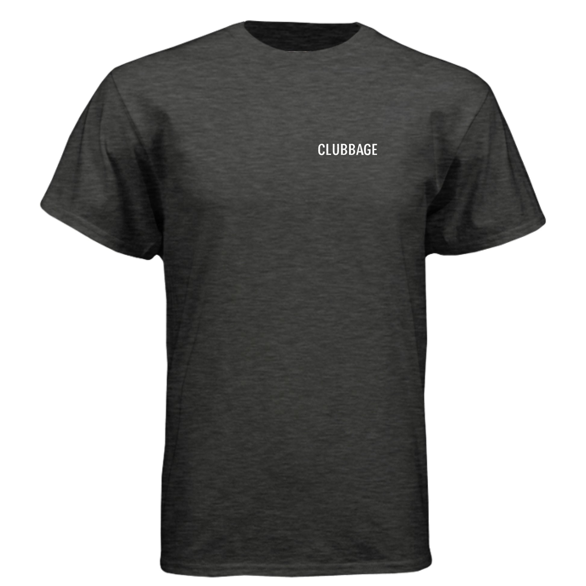 Golfade Funny Golf Shirt – Soft Tri-Blend Tee front logo view from Clubbage