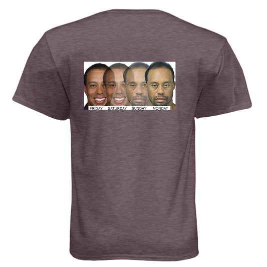 Meme Tiger Funny Golf Shirt – Soft Tri-Blend Tee - Clubbage - Meme Tiger Funny Golf Shirt – Soft Tri