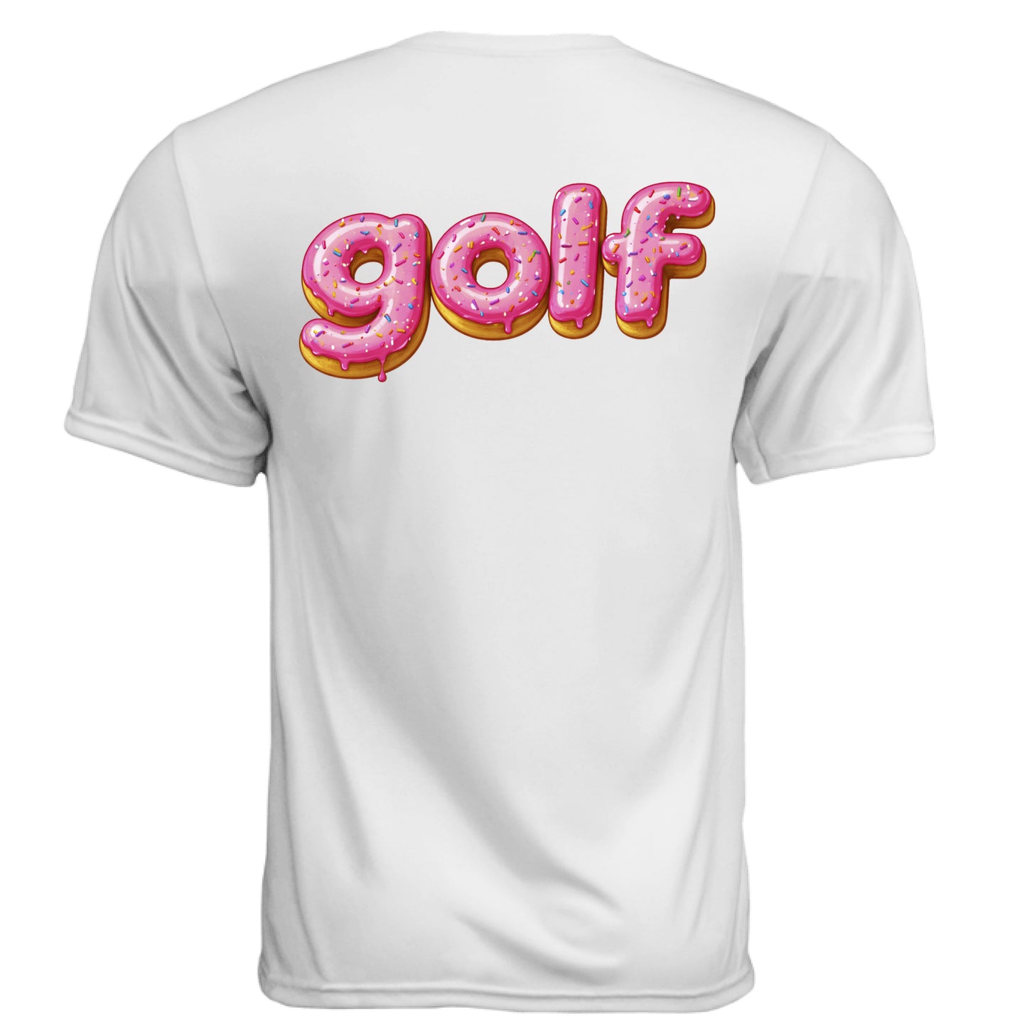 Donut 2 Golf Graphic Tee – Moisture-Wicking Tee back design from Clubbage