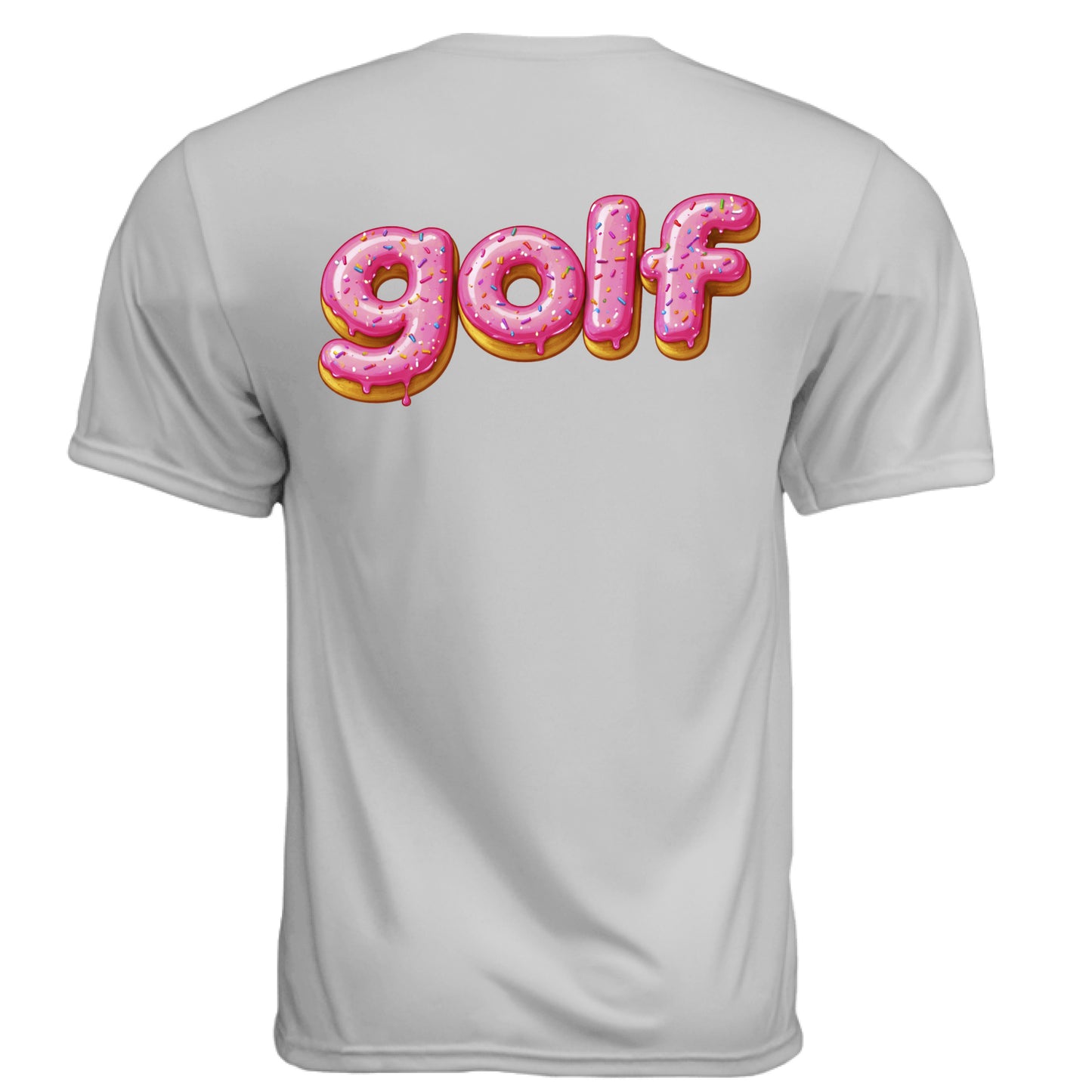 Donut 2 Golf Graphic Tee – Moisture-Wicking Tee back design from Clubbage
