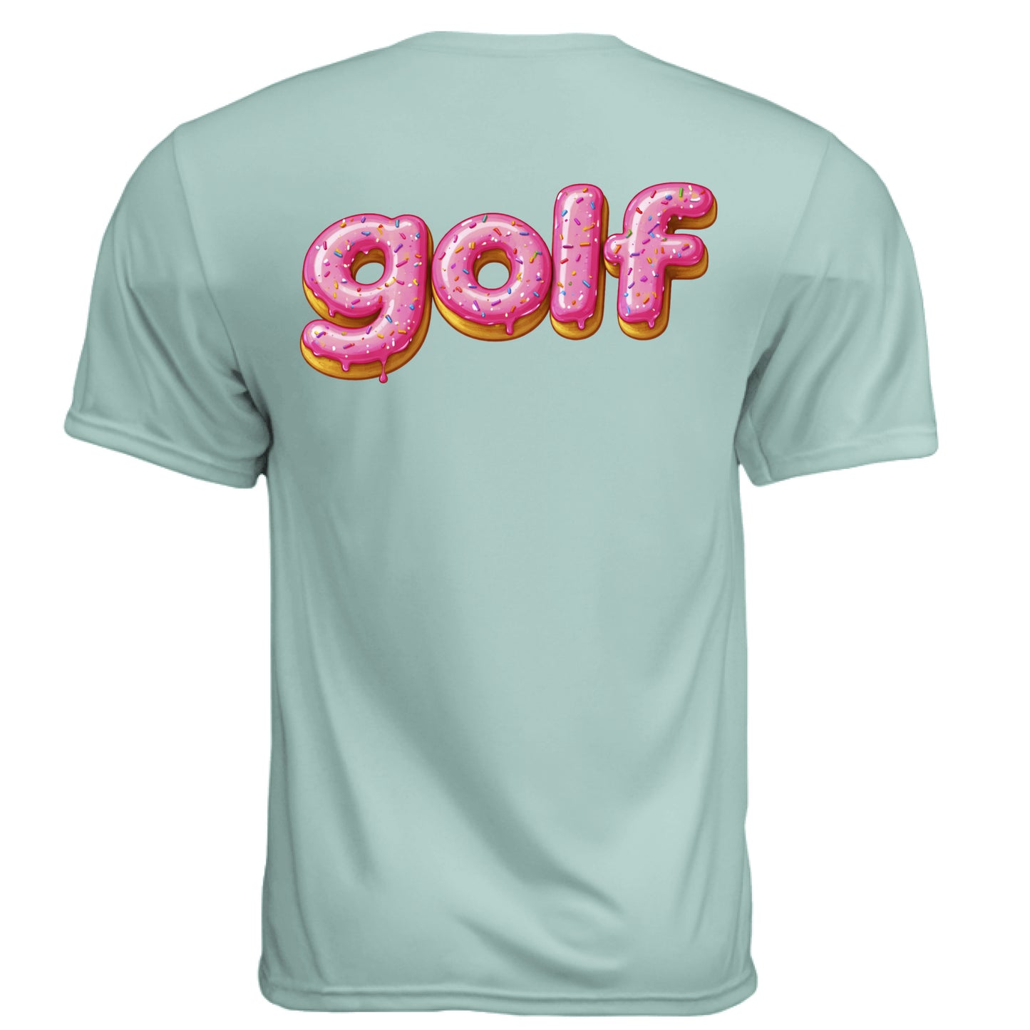 Donut 2 Golf Graphic Tee – Moisture-Wicking Tee back design from Clubbage