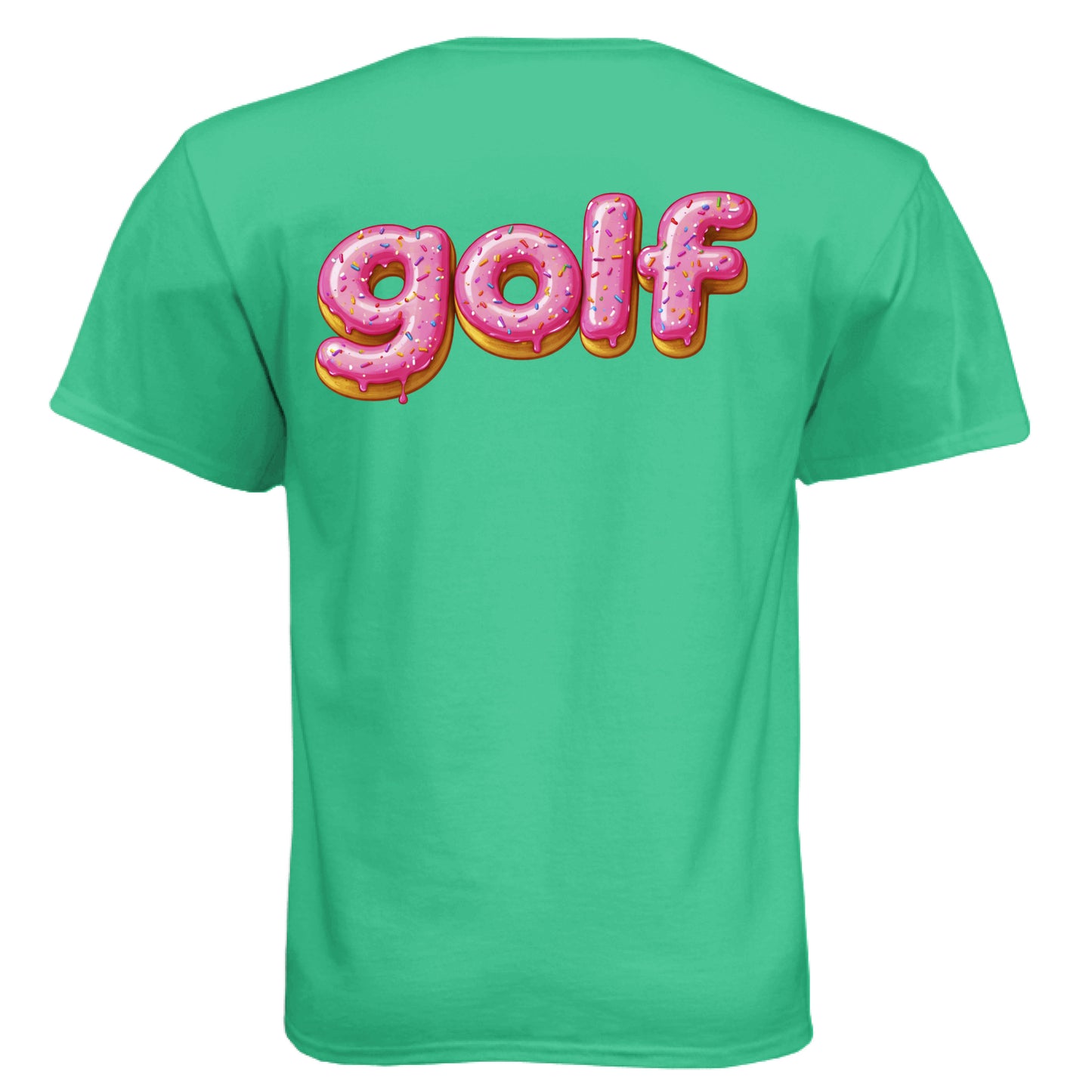 Donut 2 Golf Graphic Tee – Soft Tri-Blend Tee back design from Clubbage