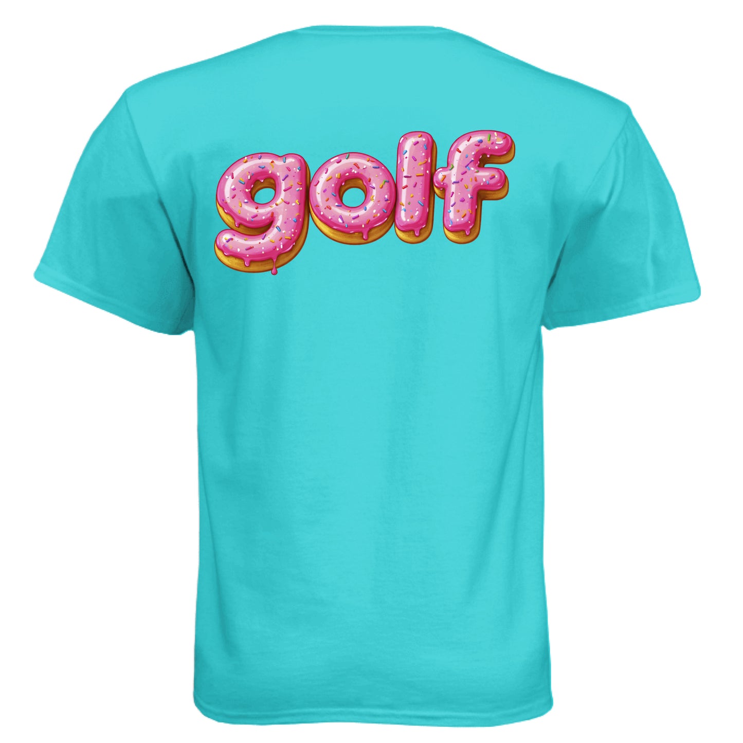 Donut 2 Golf Graphic Tee – Soft Tri-Blend Tee back design from Clubbage