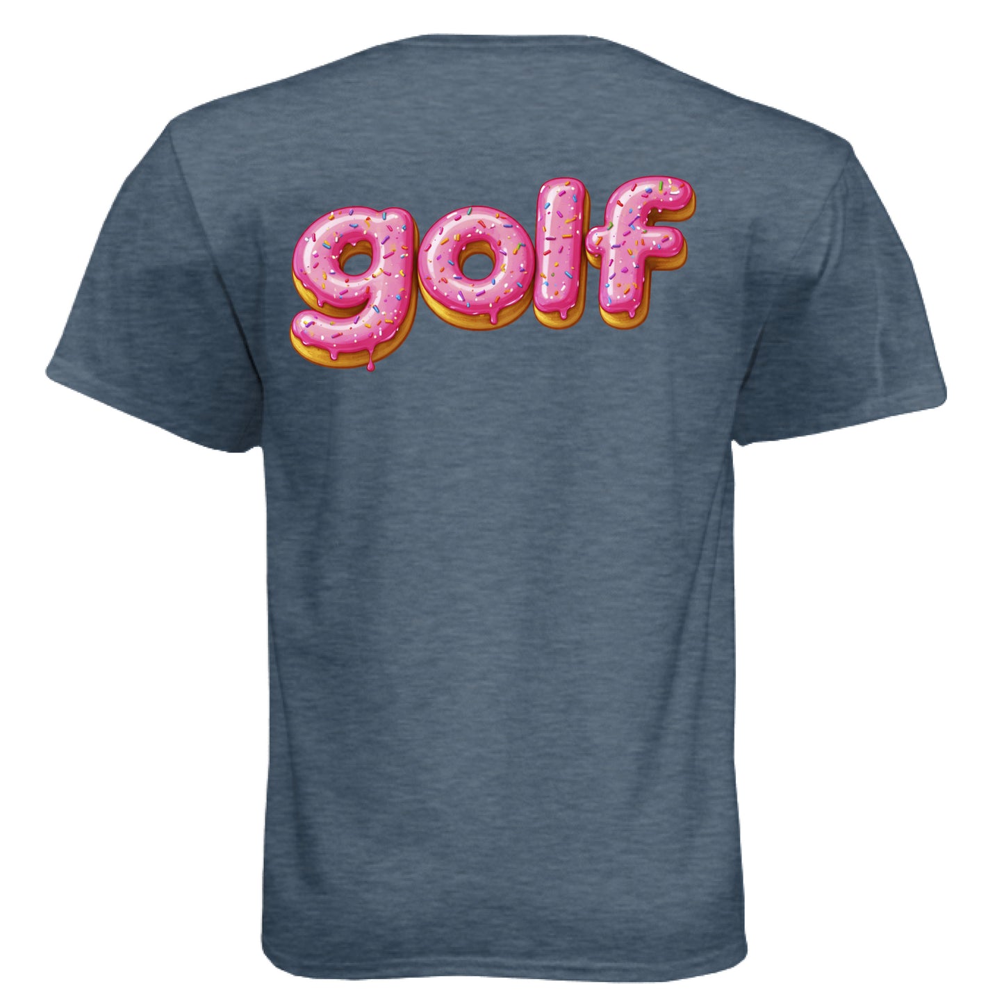 Donut 2 Golf Graphic Tee – Soft Tri-Blend Tee back design from Clubbage